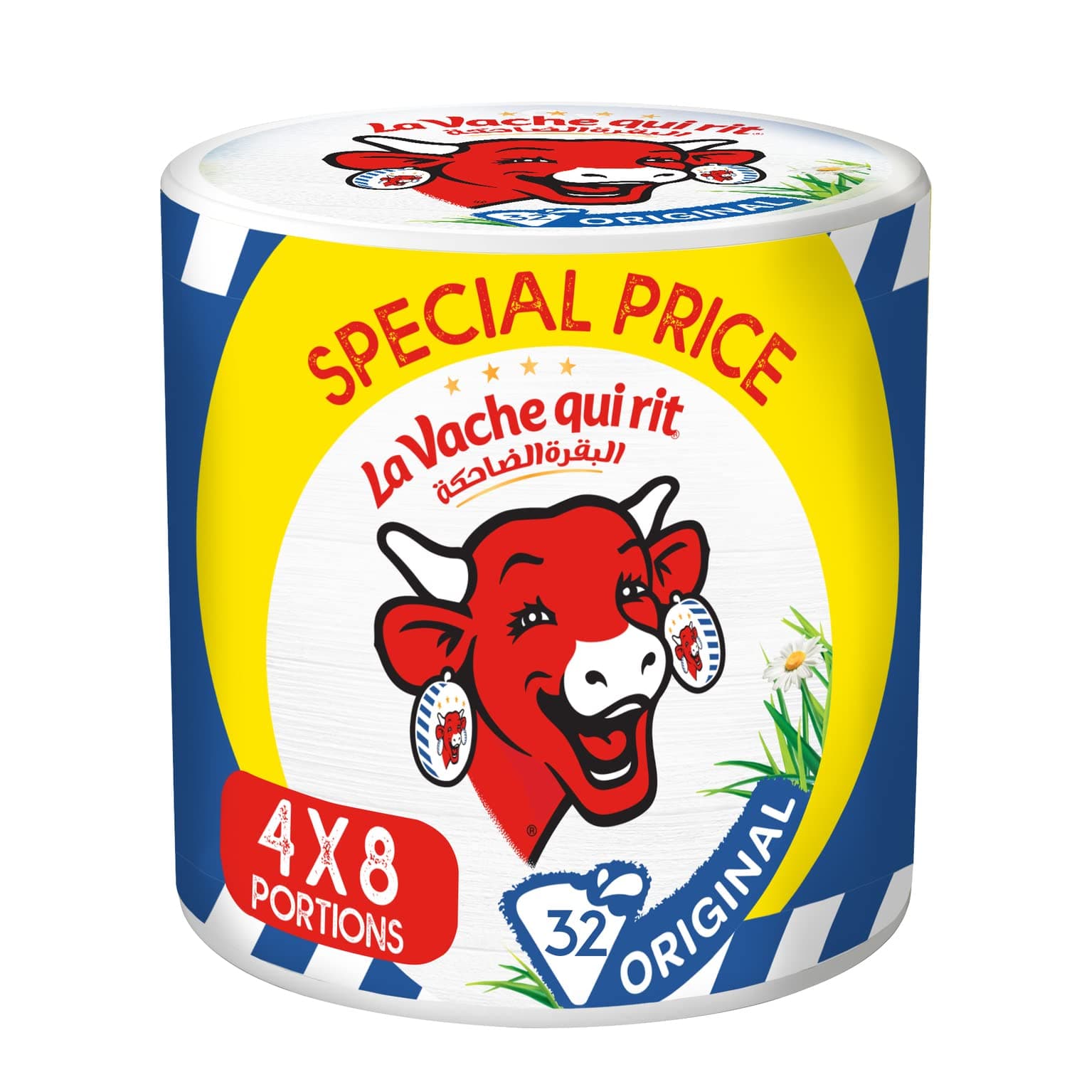 La Vache qui rit Original Spreadable Cheese Triangles 4 x 8 Portions 480g
