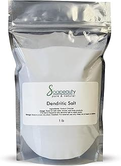 Soapeauty Dendritic Salt | Premium Fine Grain Bath and Body Salt for Scrubs, Exfoliants, and Milk Baths | High Absorption for Fragrance Oils and Essential Oils | 1 lb