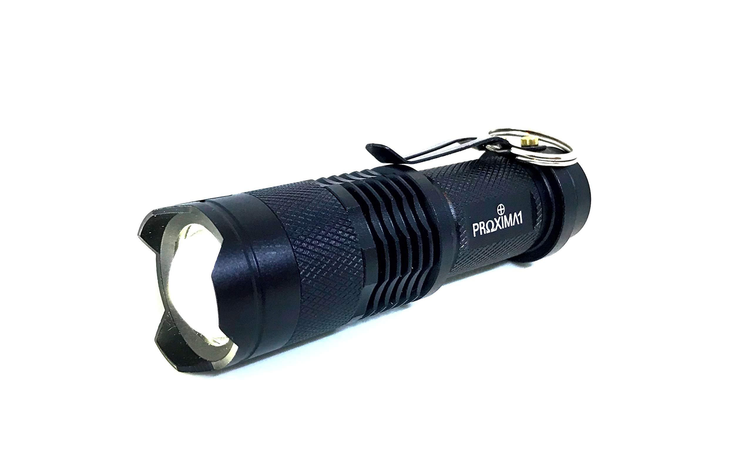 Proxinova™ Pocket LED Keyring Torch Bright Tactical Flashlight - 500 High Lumens Compact Handheld Small Strobe Super Strong Ultra Light Mini Handy New Torch