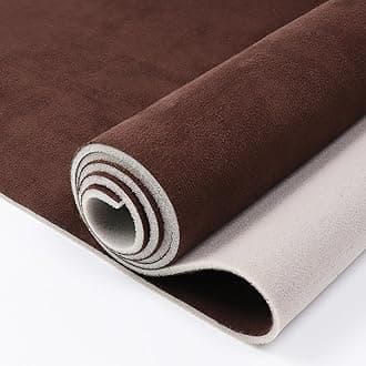 Suede Headliner Fabric with Foam Backing Material 60" W×120" L Car Micro-Suede Roof Headliner Fabric for Automotive RV Boat Home Interior Replacement Repair 60" Wide - Chocolate