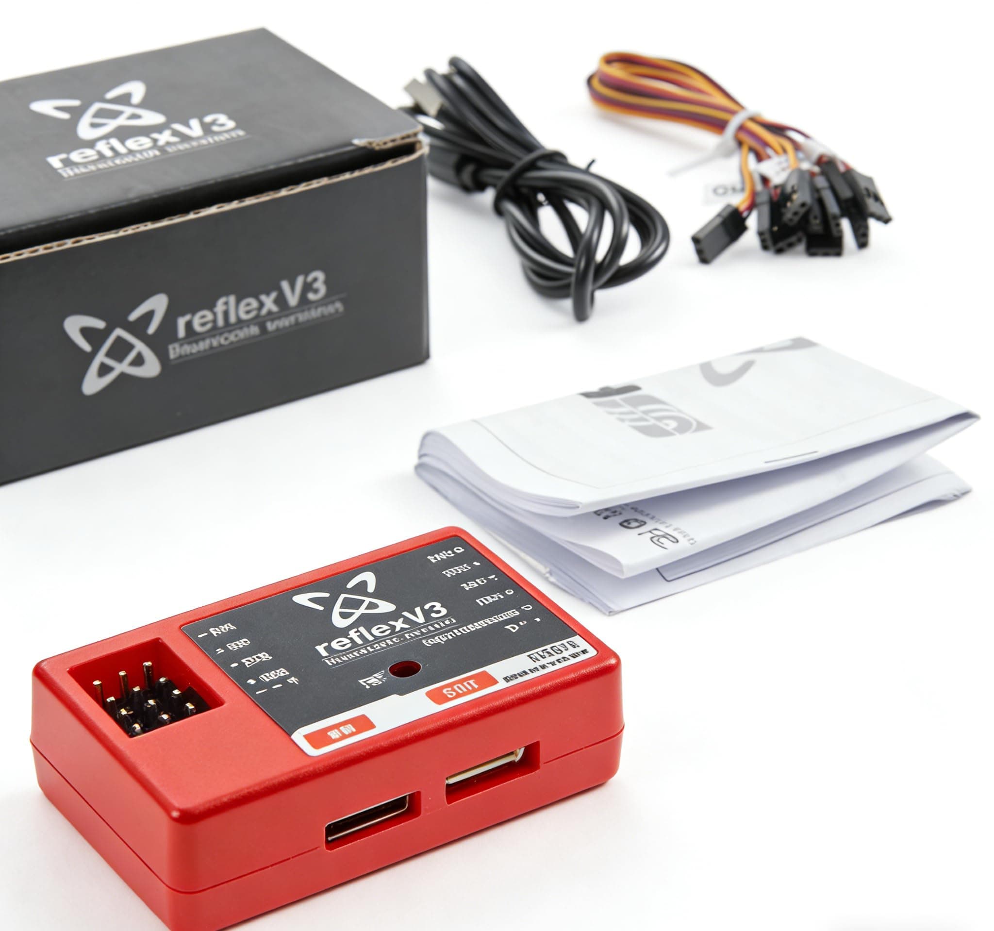 Fms RC Airplane Flight Control System Reflex V3 for Airplane, Non-Riding Toy Vehicle, Battery Powered, Portable, Teenagers & Adults