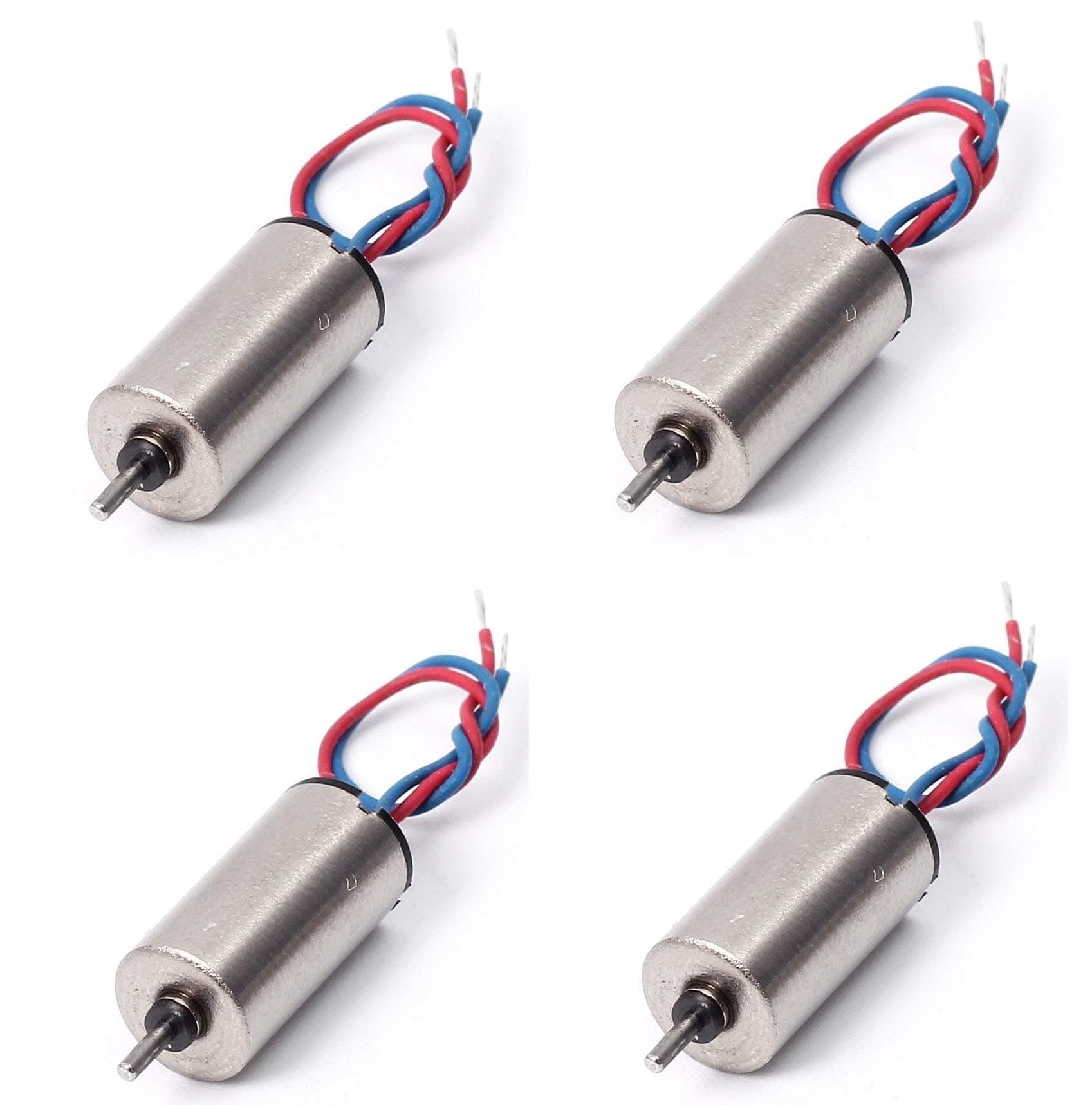 Invento 4pcs 3.7V 7x16mm 716 Micro Coreless High Speed 55000 RPM Motor Tiny Toy Drones