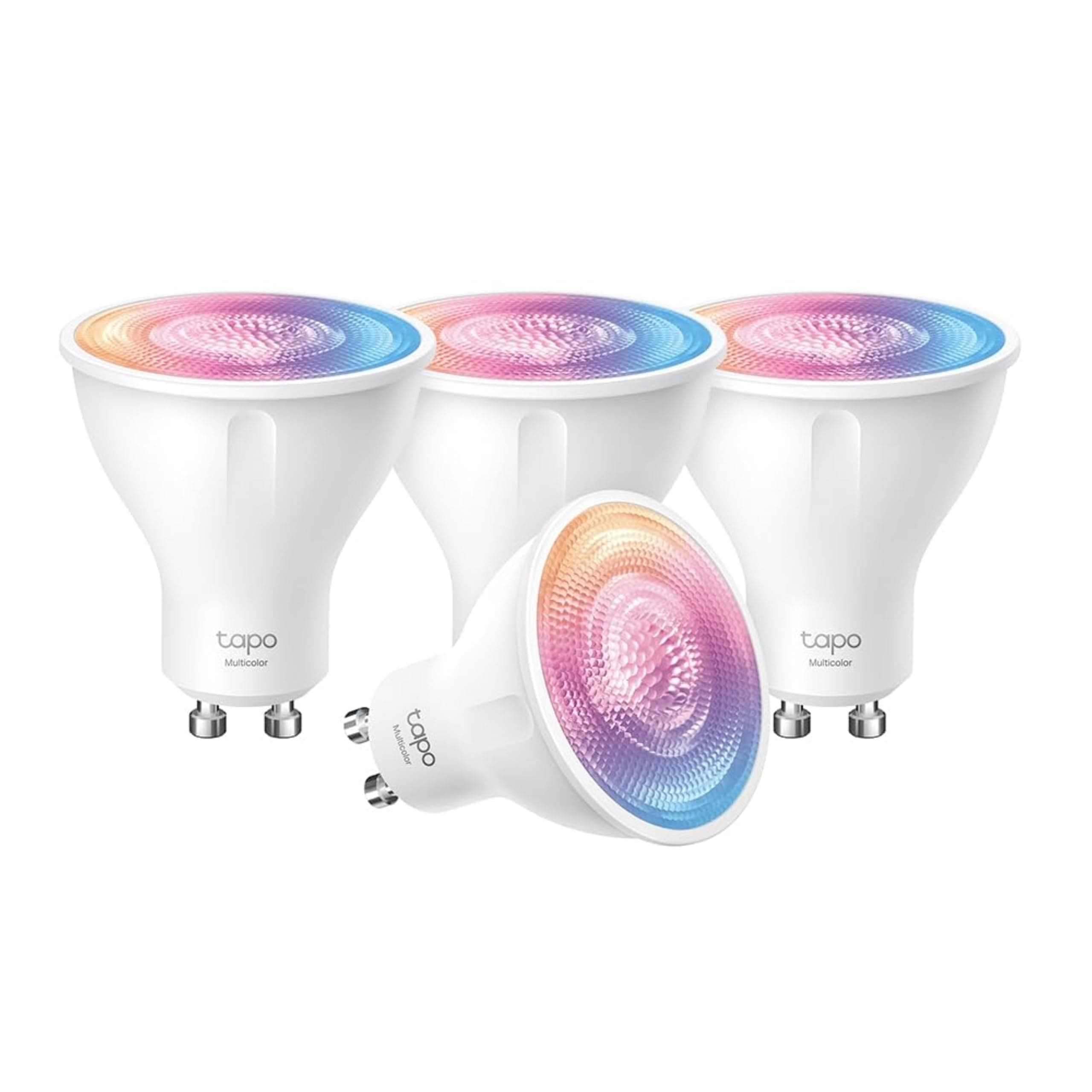 TP-Link Smart Wi-Fi Spotlight, Multicolour, White Tunable, GU10 Lamp Base, Remote Control, Energy Saving, Works with Alexa & Google Home, No hub required L630(4-pack) [Energy Class E]