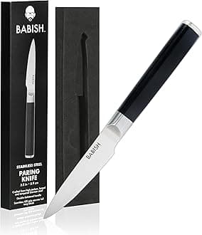 Babish 3.5-Inch Paring Knife – High-Carbon 1.4116 German Steel Kitchen Knife – Precision Cutlery for Peeling, Slicing & Detail Work