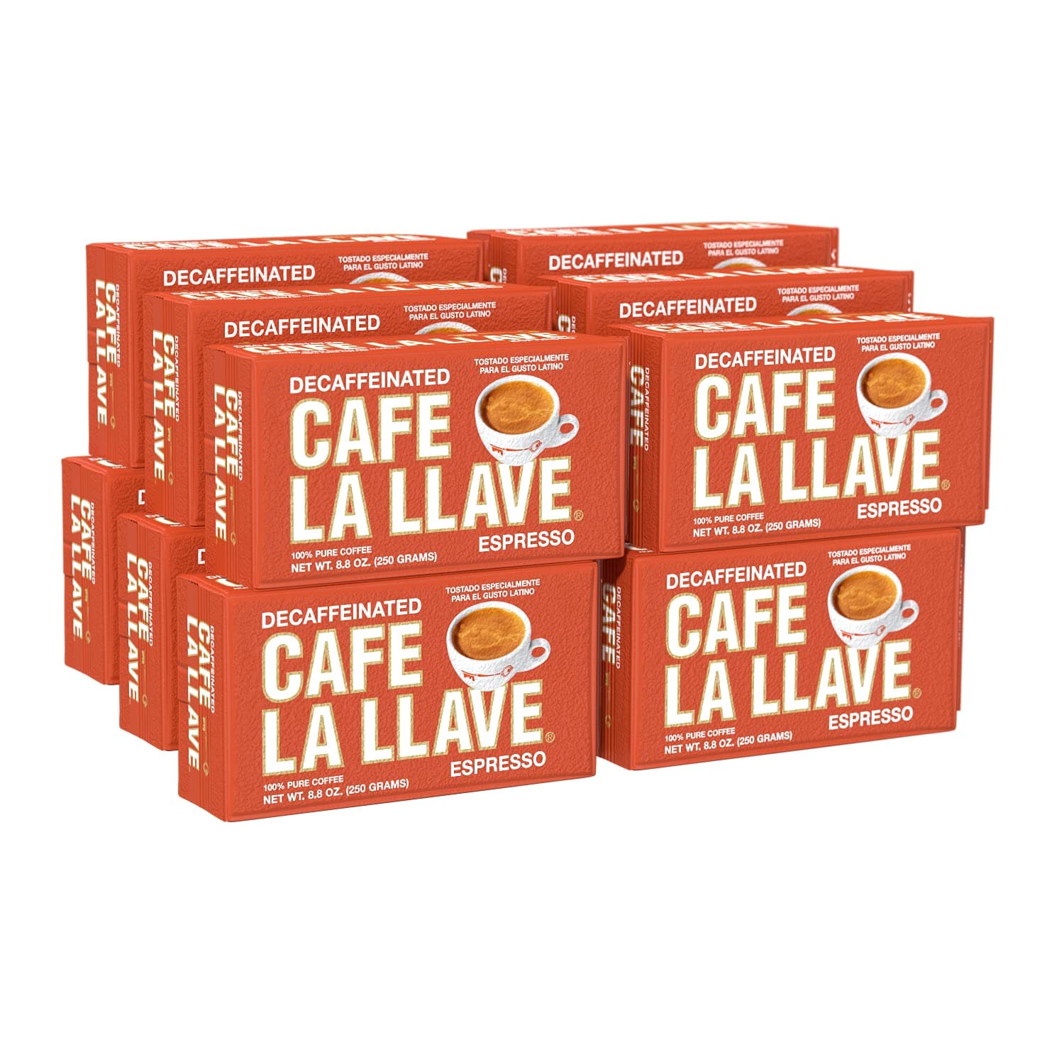 Decaf 6 PACK Cuban Espresso Ground Coffee 6 x 250 g by La Llave
