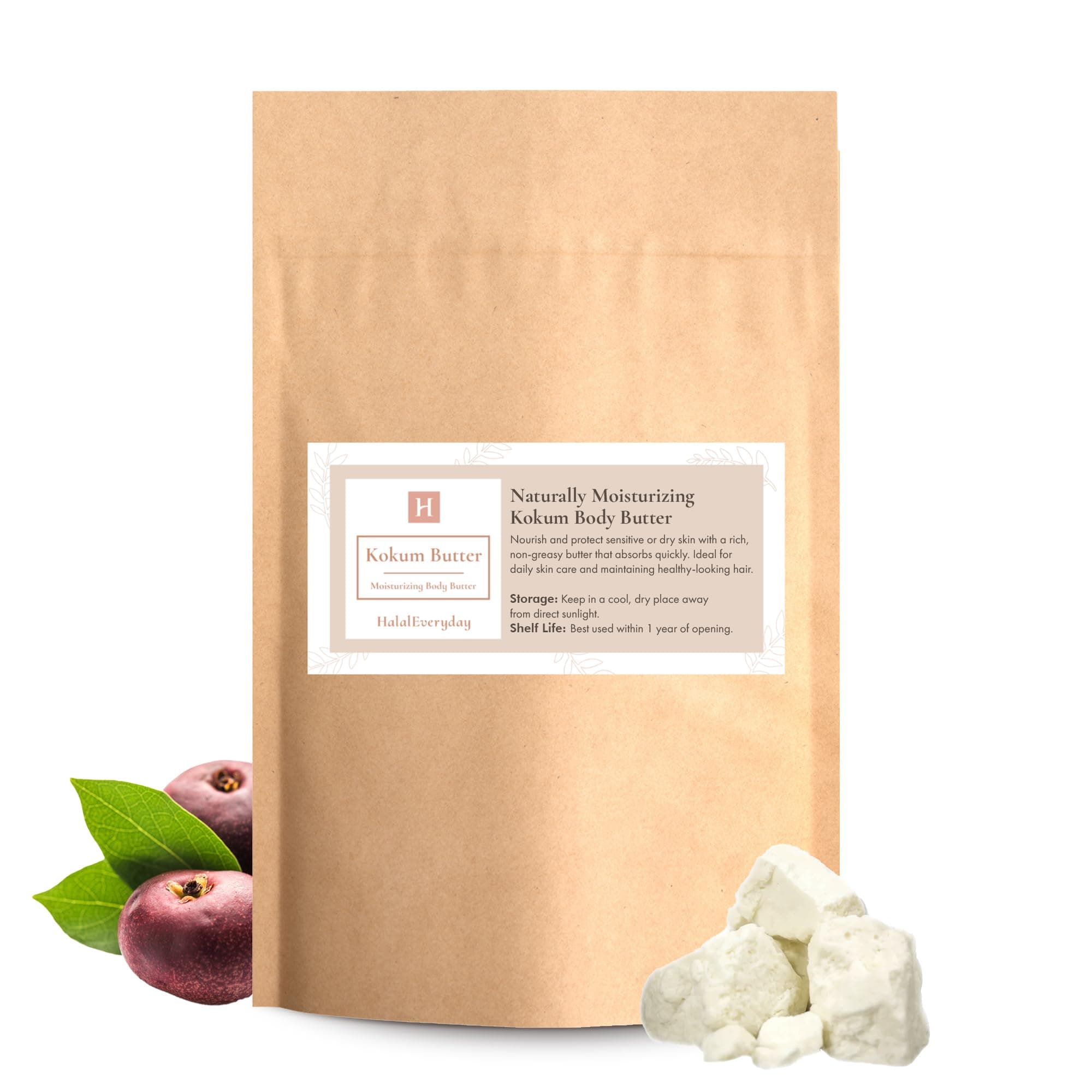 Kokum Butter Refined Raw 1 Lb (16 Oz)