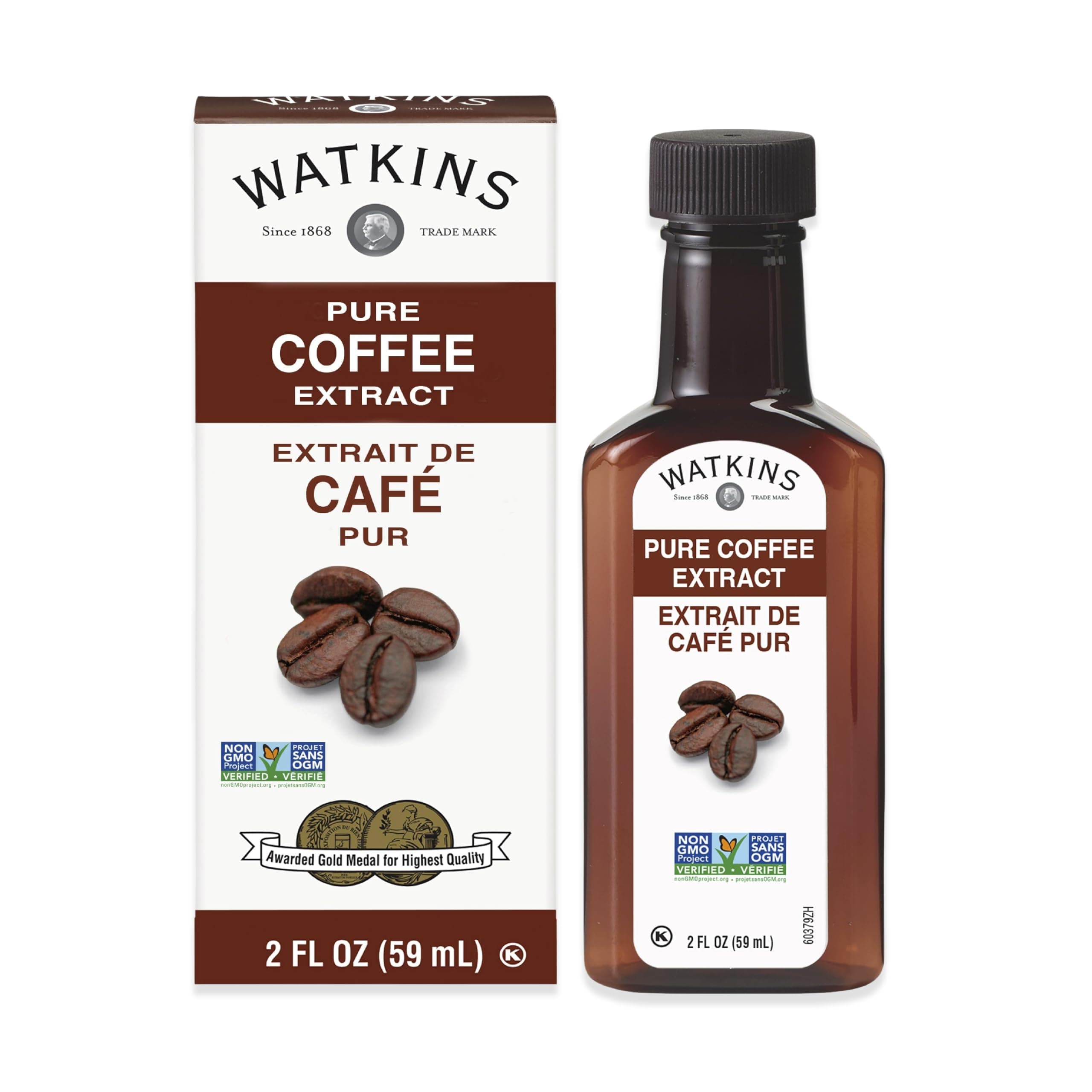 Pure Coffee Extract, 2 oz. Bottles, Pack of 6 (Packaging May Vary)