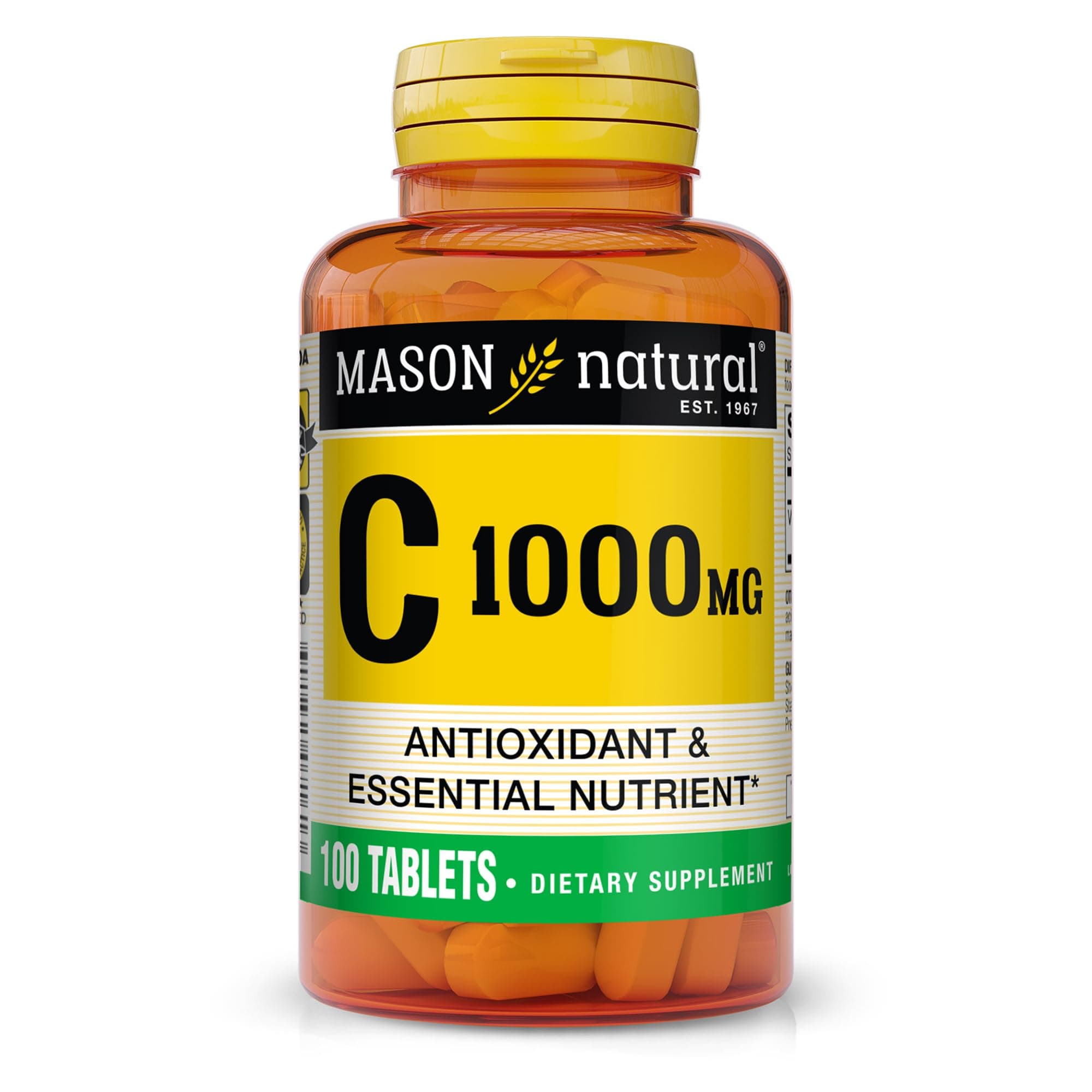 Natural Vitamin C (1000mg) - 100 Tablets