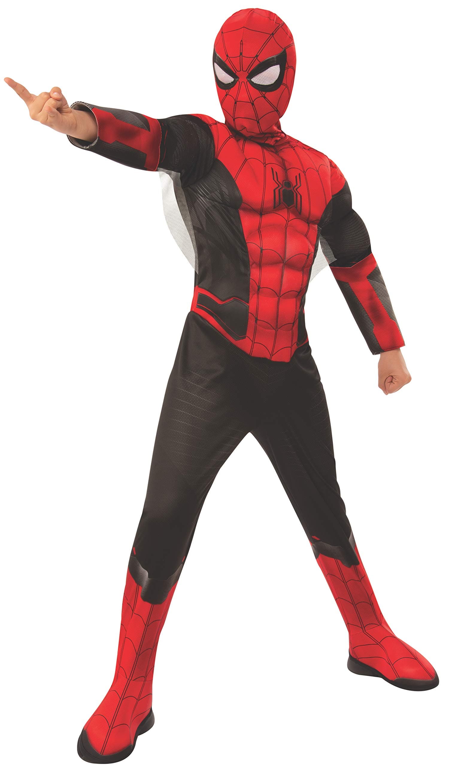 Rubies Marvel Spider-Man Far from Home Deluxe Spider-Man Costume & Mask, Small Red/Black