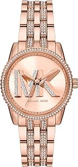 Michael Kors Bryant Chronograph Women's Watch, Stainless Steel and Pavé Crystal Watch for Women