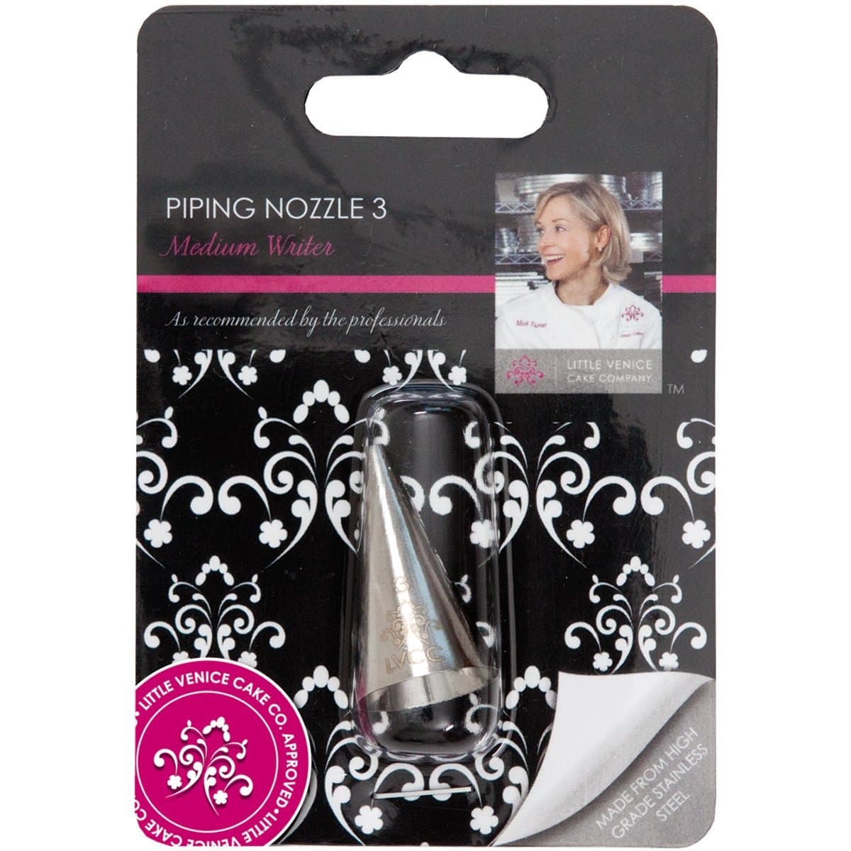 docrafts Little Venice Cake Piping Nozzle #3-Medium Writer