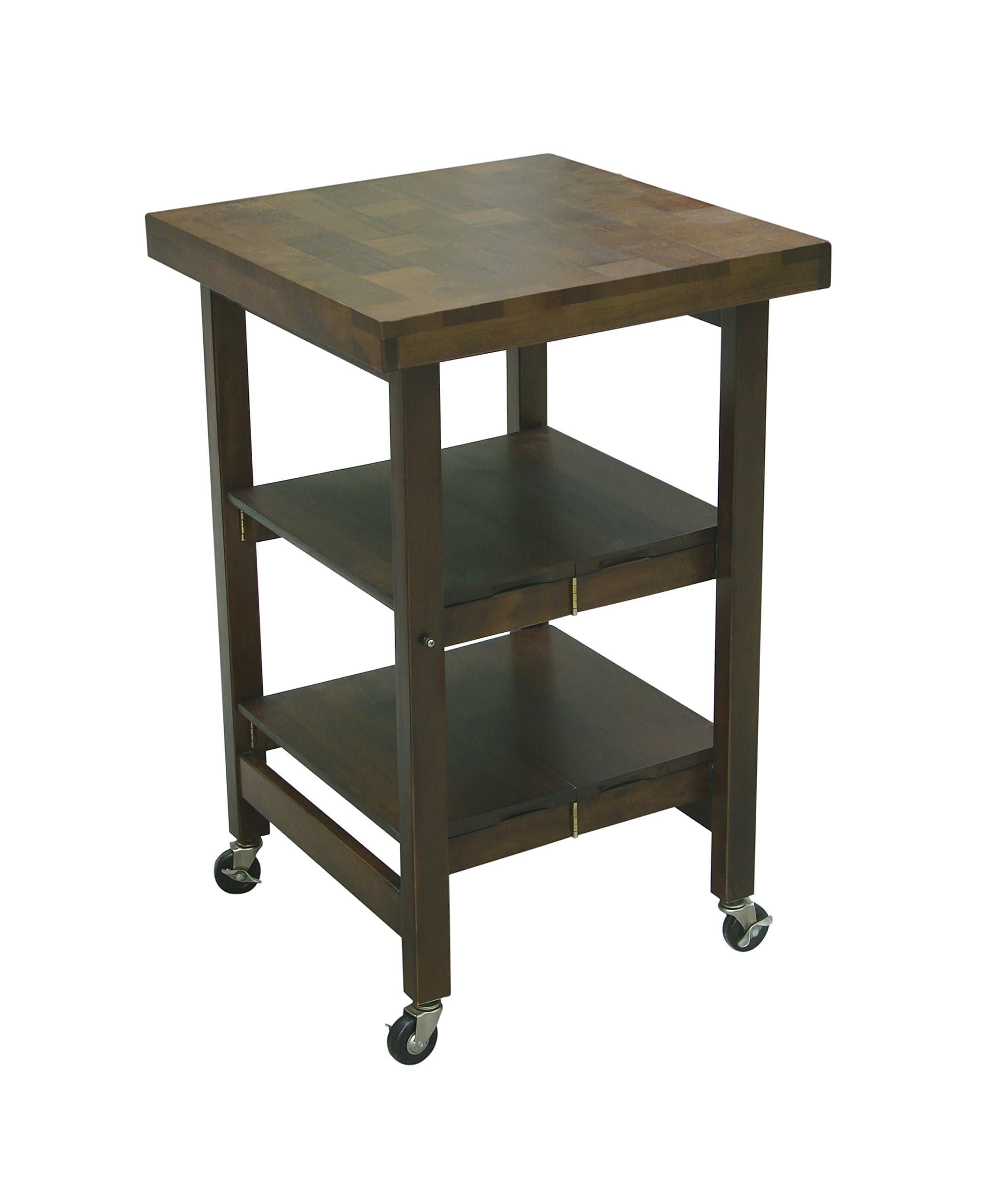 All Wood All-Purpose Folding Island, Walnut