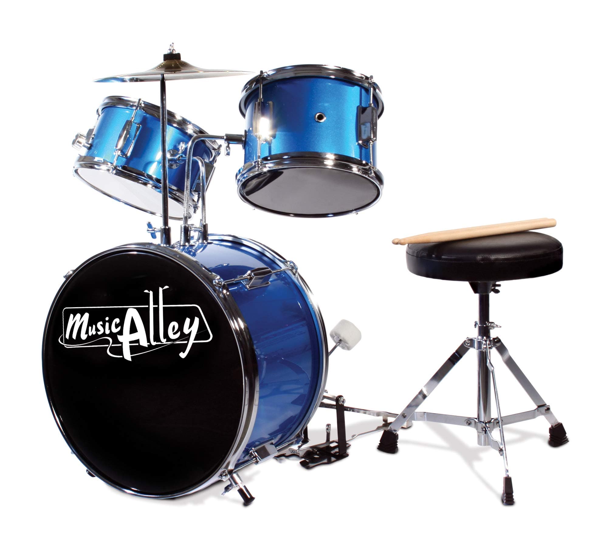 Junior Drum Kit with Drum Stool & Drumsticks