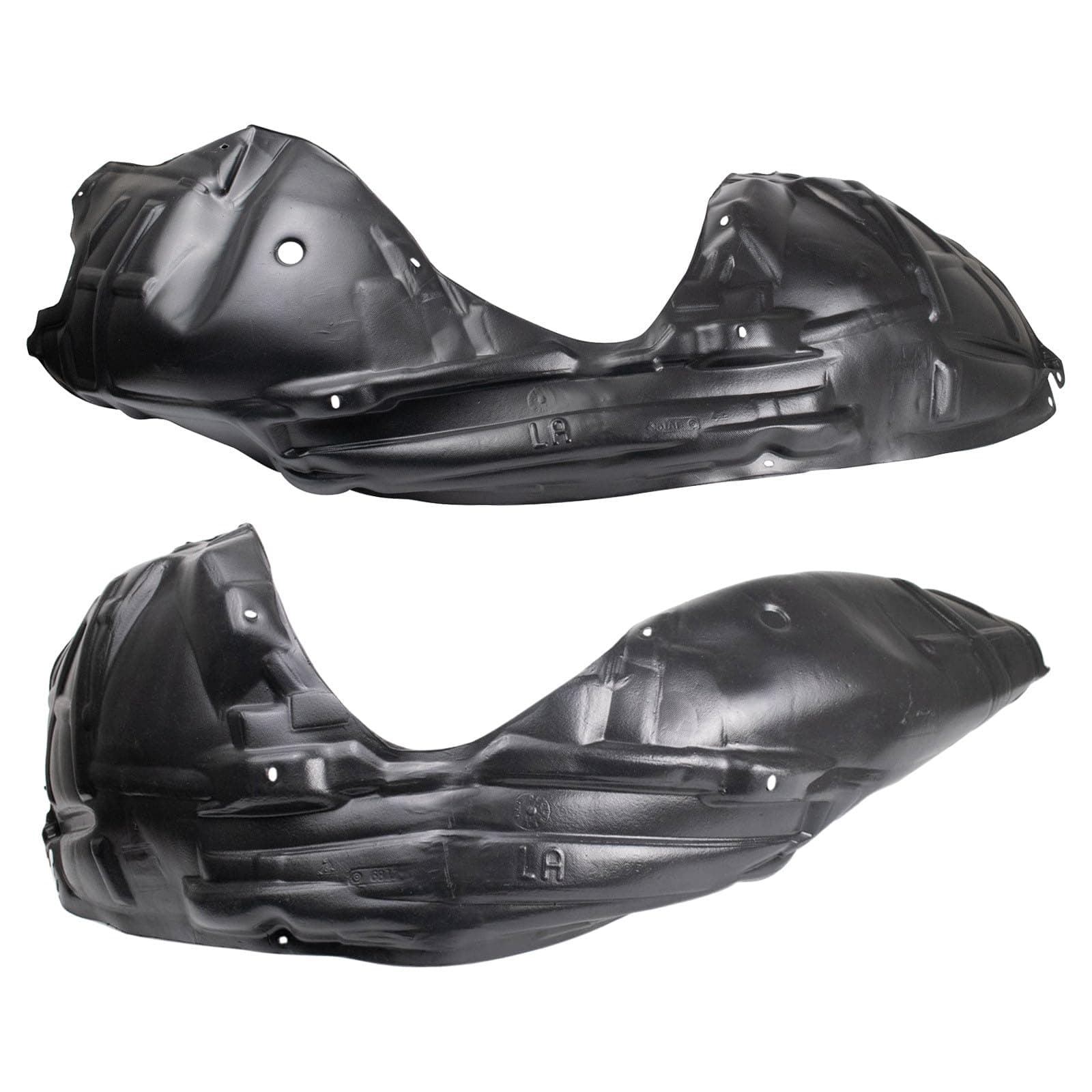 TRQ Front Driver and Passenger Side Inner Fender Liner Set Compatible with 2015-2023 Dodge Challenger