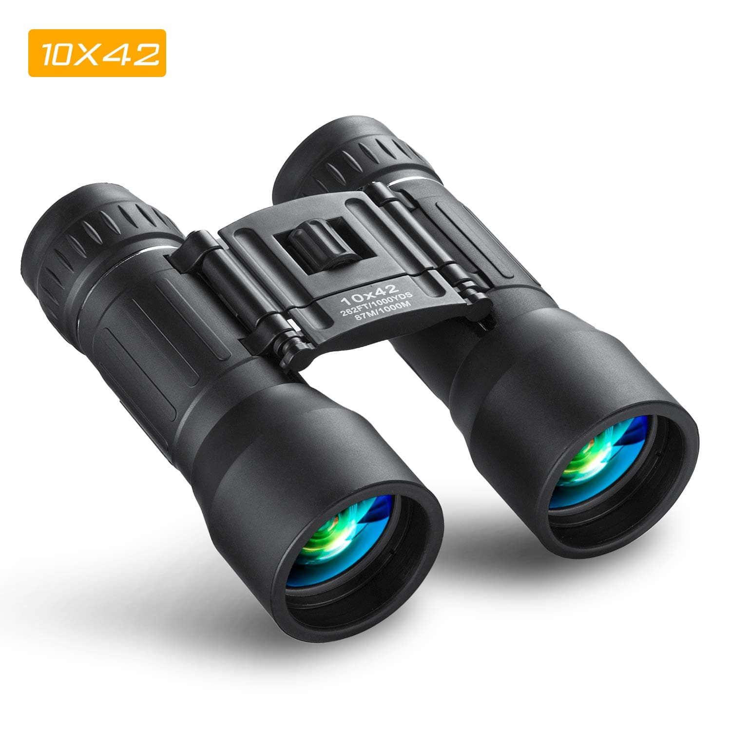 Binoculars Powerful HD 10x42 Professional Portable Compact Folding Binoculars For Bird Watching Football Sightseeing Climbing Hiking Traveling Sport for Adults
