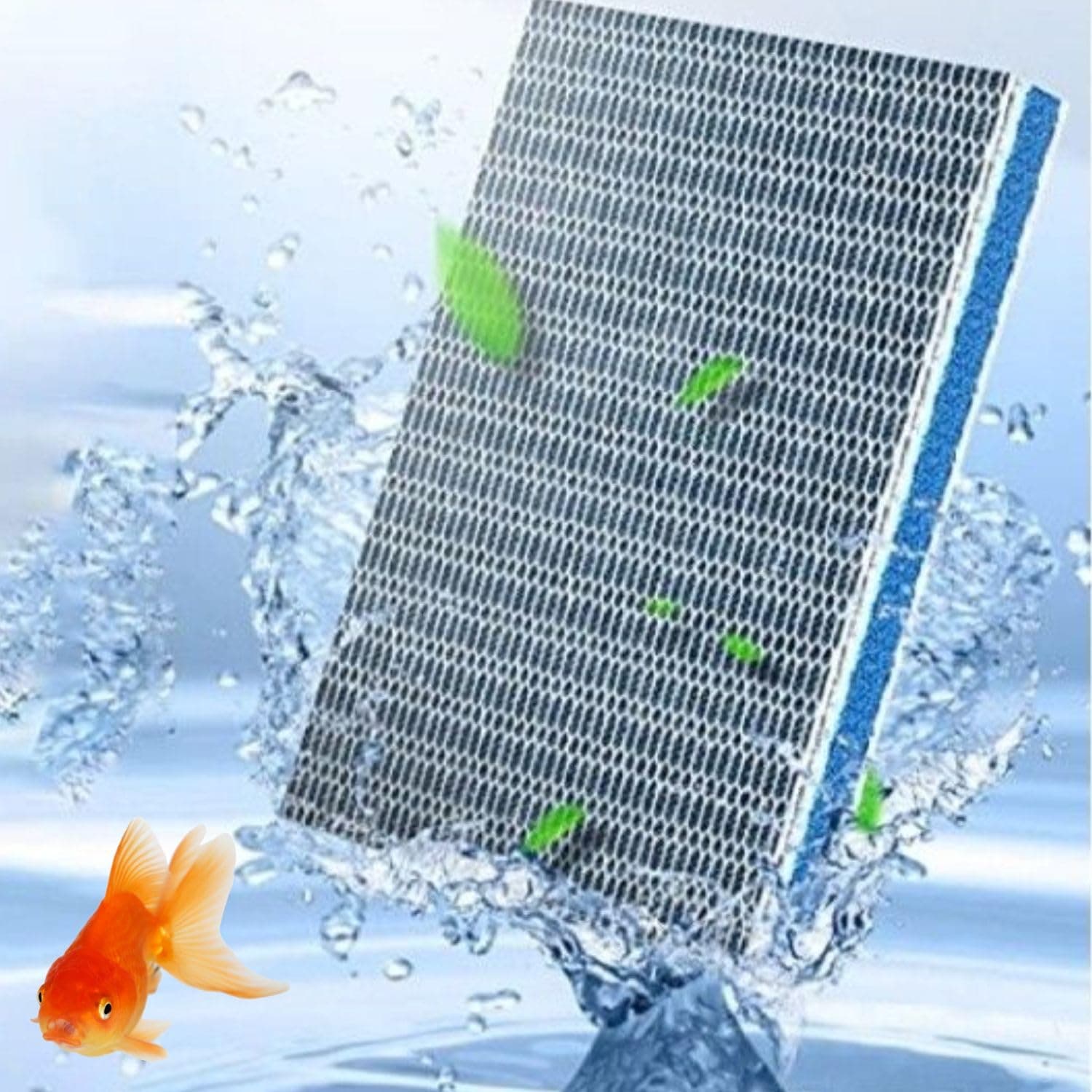 VAYINATO® 50 * 40 CM Upgraded 8D Multi Layer Reusable Aquarium and Koi Pond Filter Media Sponge for Cyrstal Clear Water | No Clog | Washable | Long Lasting by Petzlifeworld