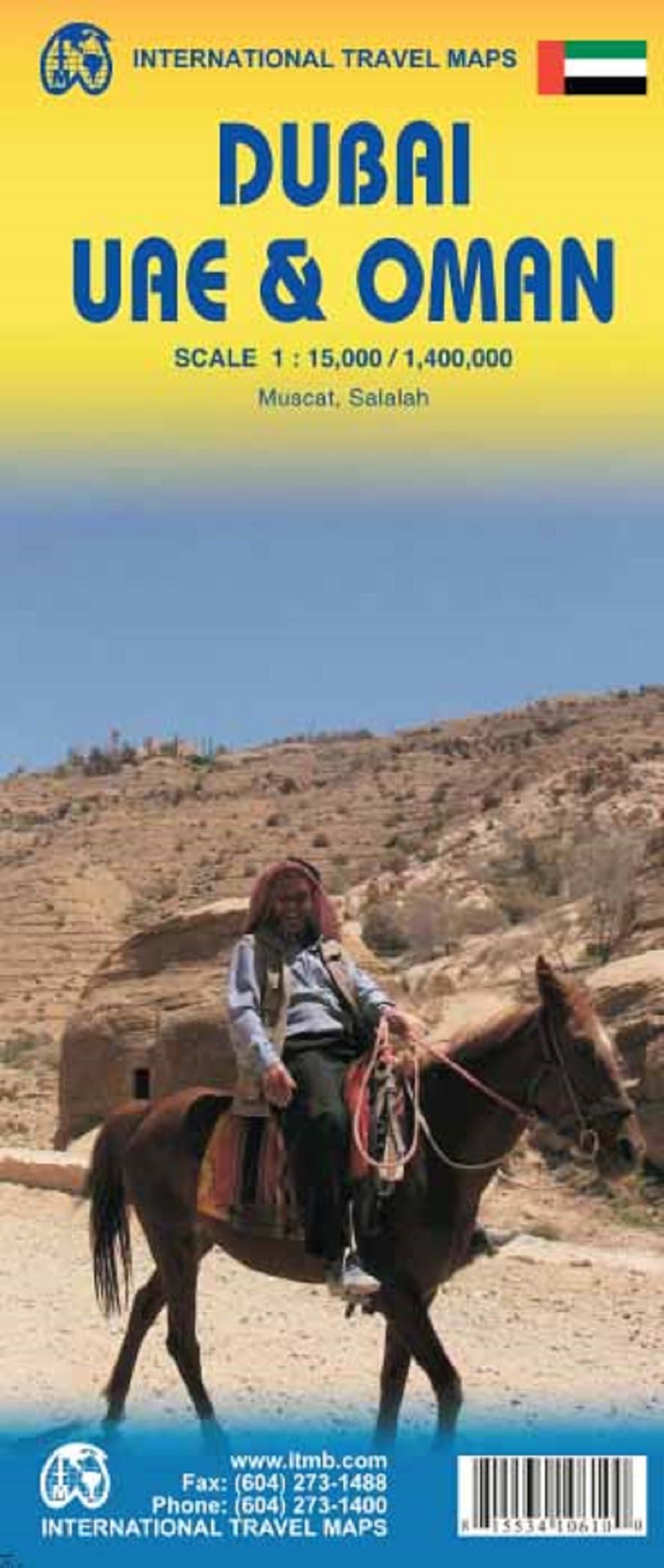 Dubai/ UAE & Oman Map 1:15K/1.4M ITMB 2015**