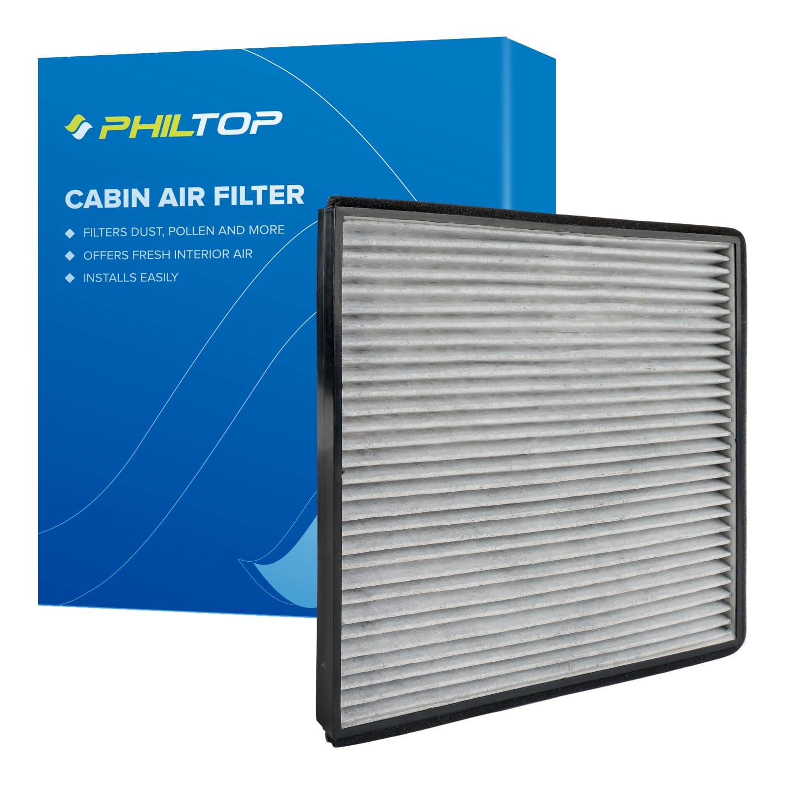 PHILTOP ACF271 (CF12155) Cabin Air Filter, Replacement for XC90 (2016-2023), S90, V90 Cross Country (2017-2023), V90 (2017-2021), XC60 (2018-2023), S60, V60 (2019-2023), V60 Cross Country (2020-2023)