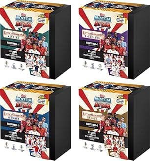 Topps UEFA Champions League Match Attax 24/25 Trading and Collectible Card Game (The Entertainers Booster Box - Pack of 4)