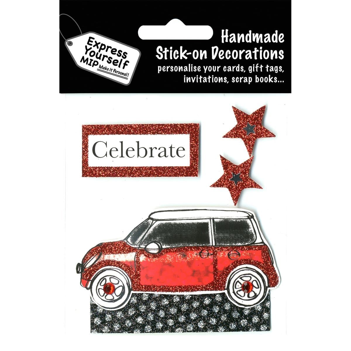 Express Yourself MIP3D Stickers, Multi-Colour, 0.26 x 10.16 x 15.88 cm