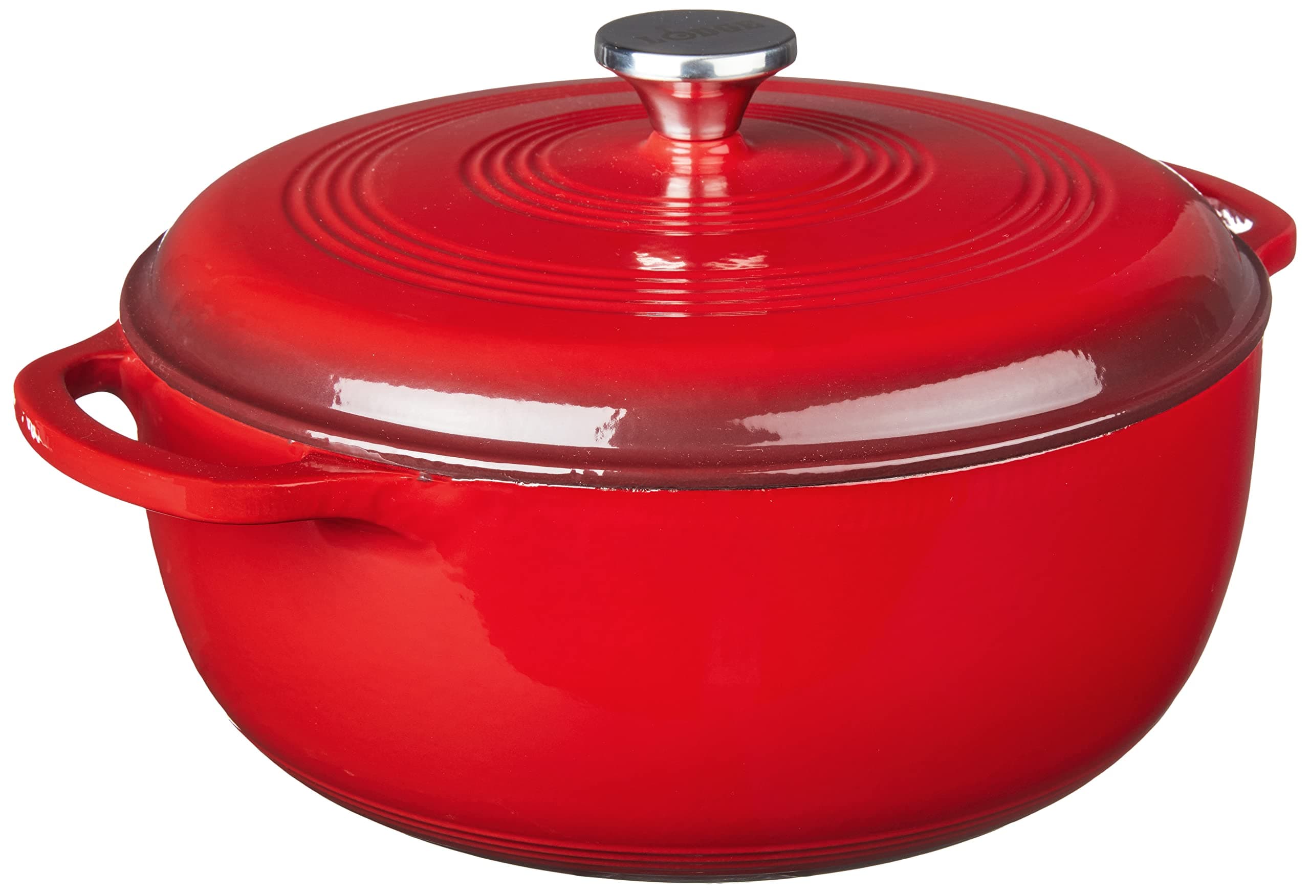 EC7D43 Enamelled Cast Iron Dutch Oven, 7.5 Quart, 1 Piece (Island Spice Red)