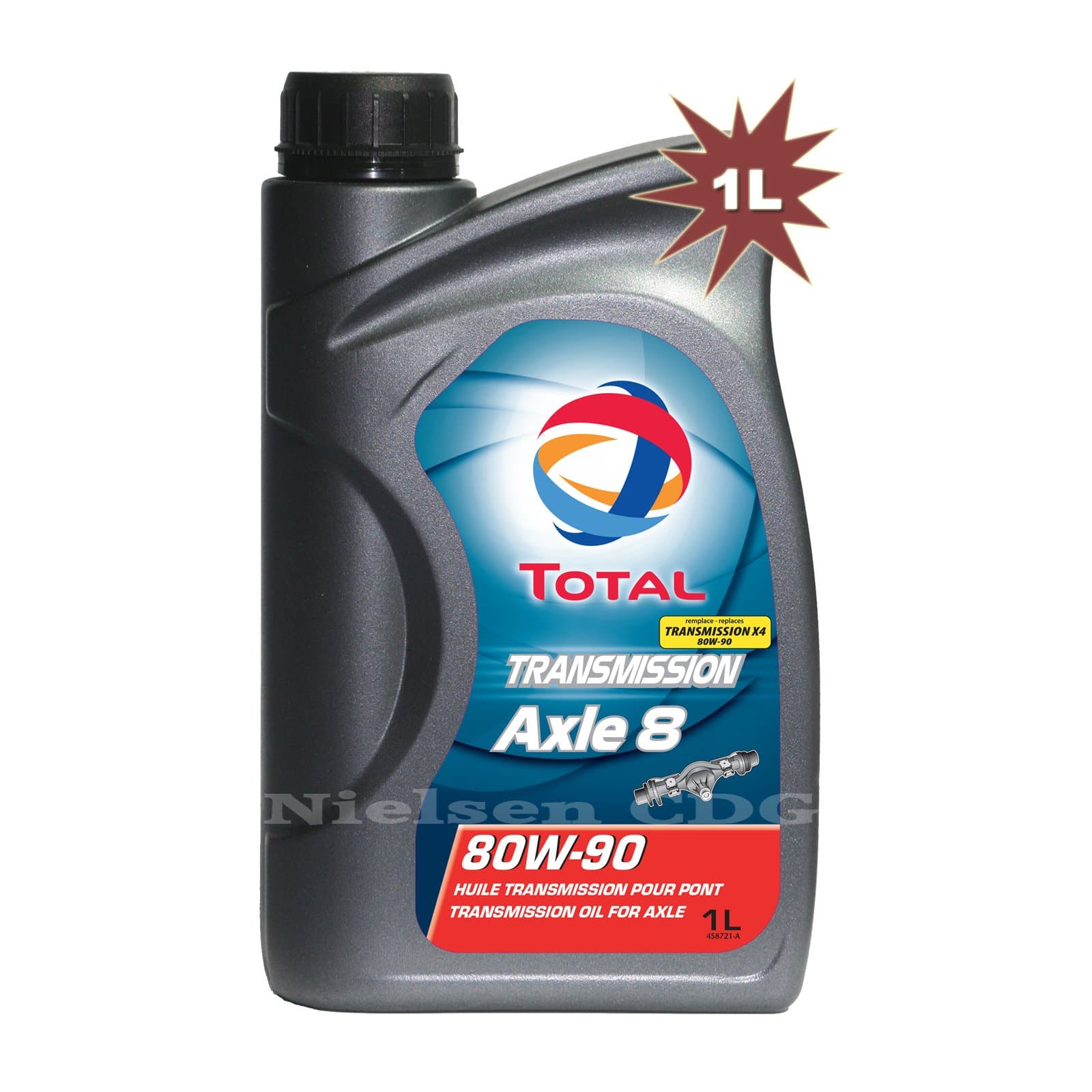 Total Transmission Axle 8 80W90 1 Litre