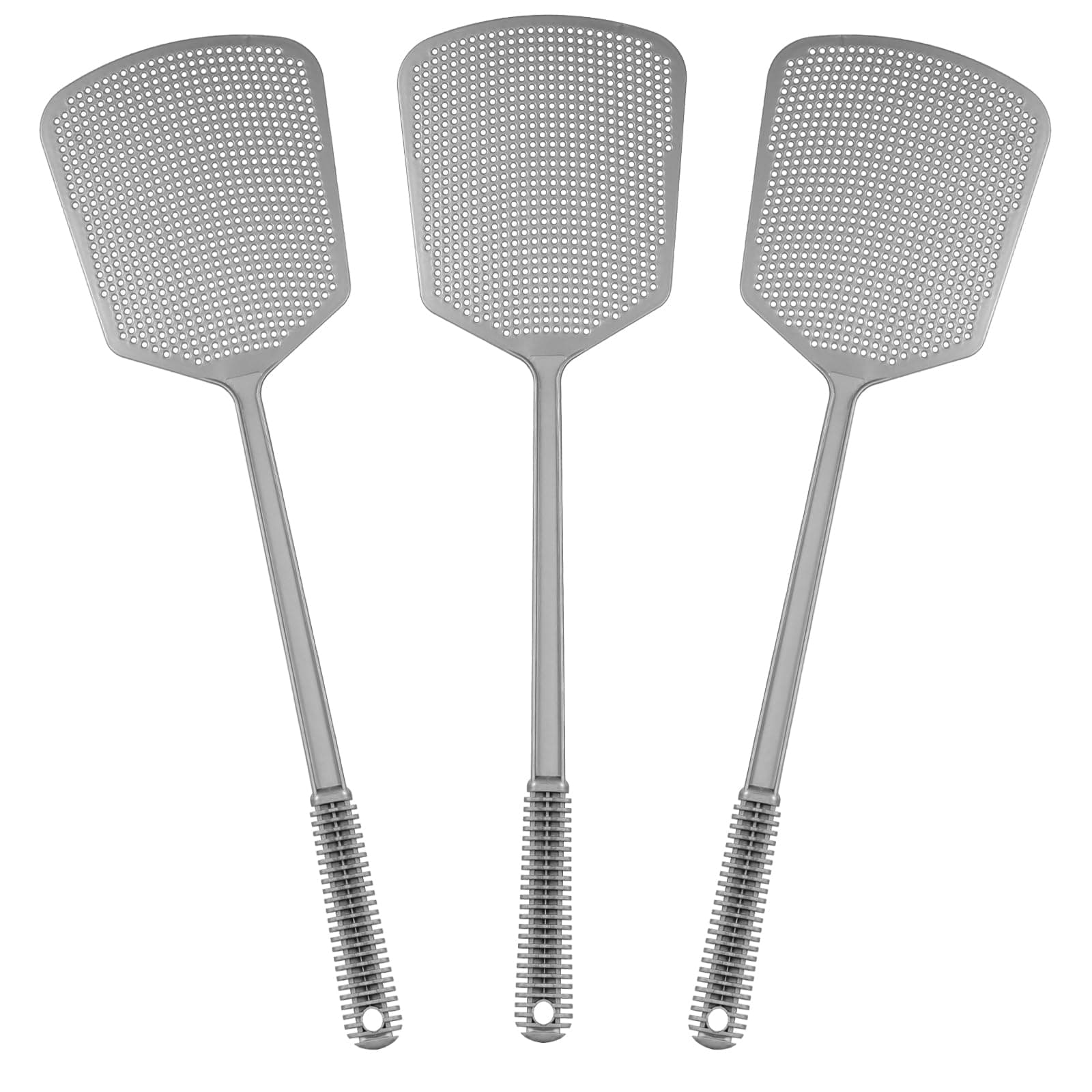 Fly Swatter Plastic Fly Swat 3PCS Manual Flyswatter Long Handle Racket for Indoor Outdoor