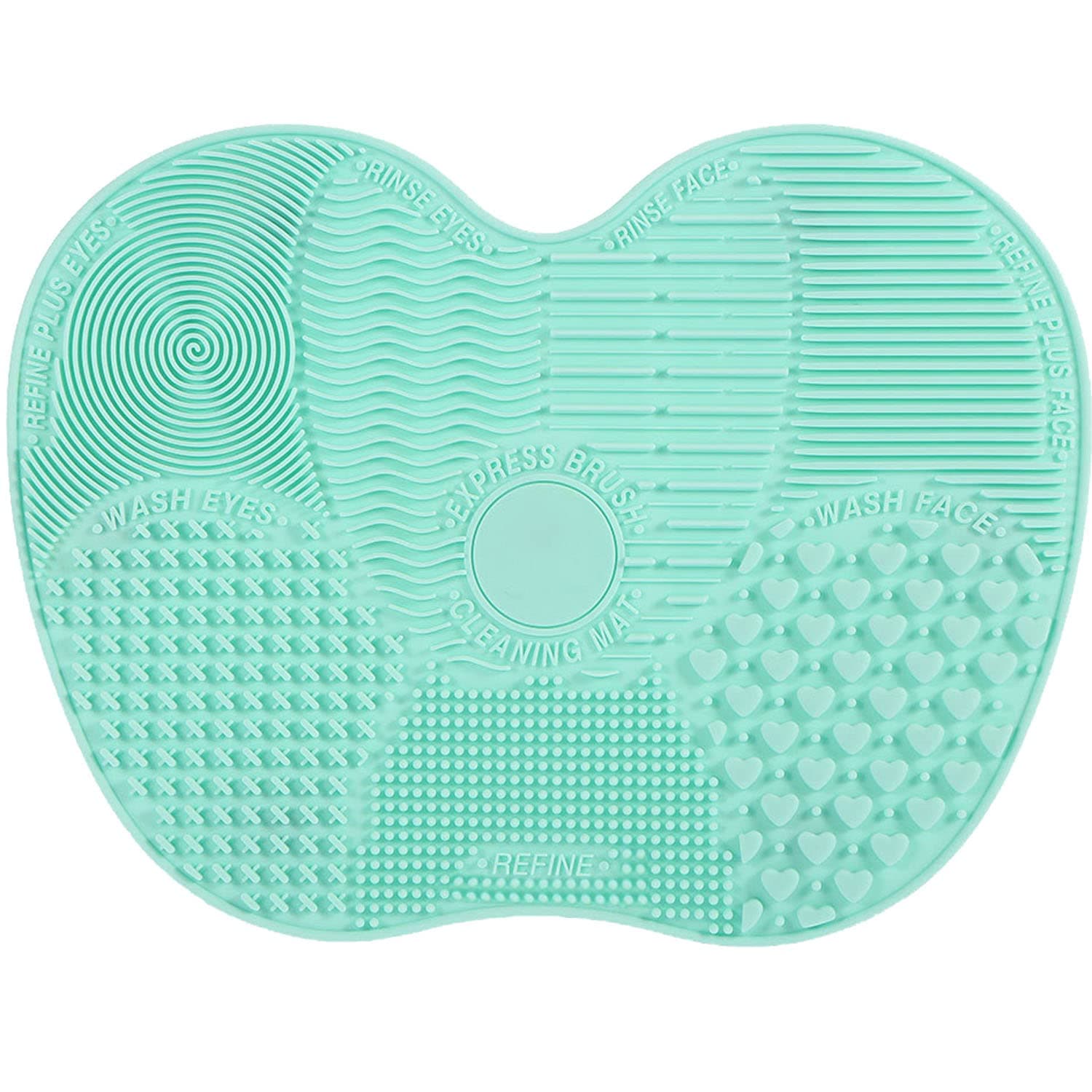 Silicone Makeup Brush Cleaning Mat (Mint)