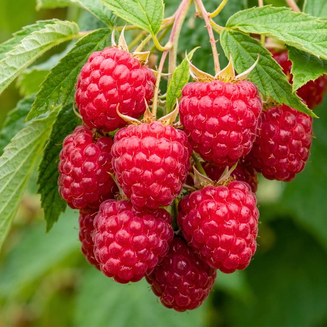 5 Heritage Everbearing Red Raspberry Plants (5 Lrg 2yr Bare Root Canes) Zone 3-8