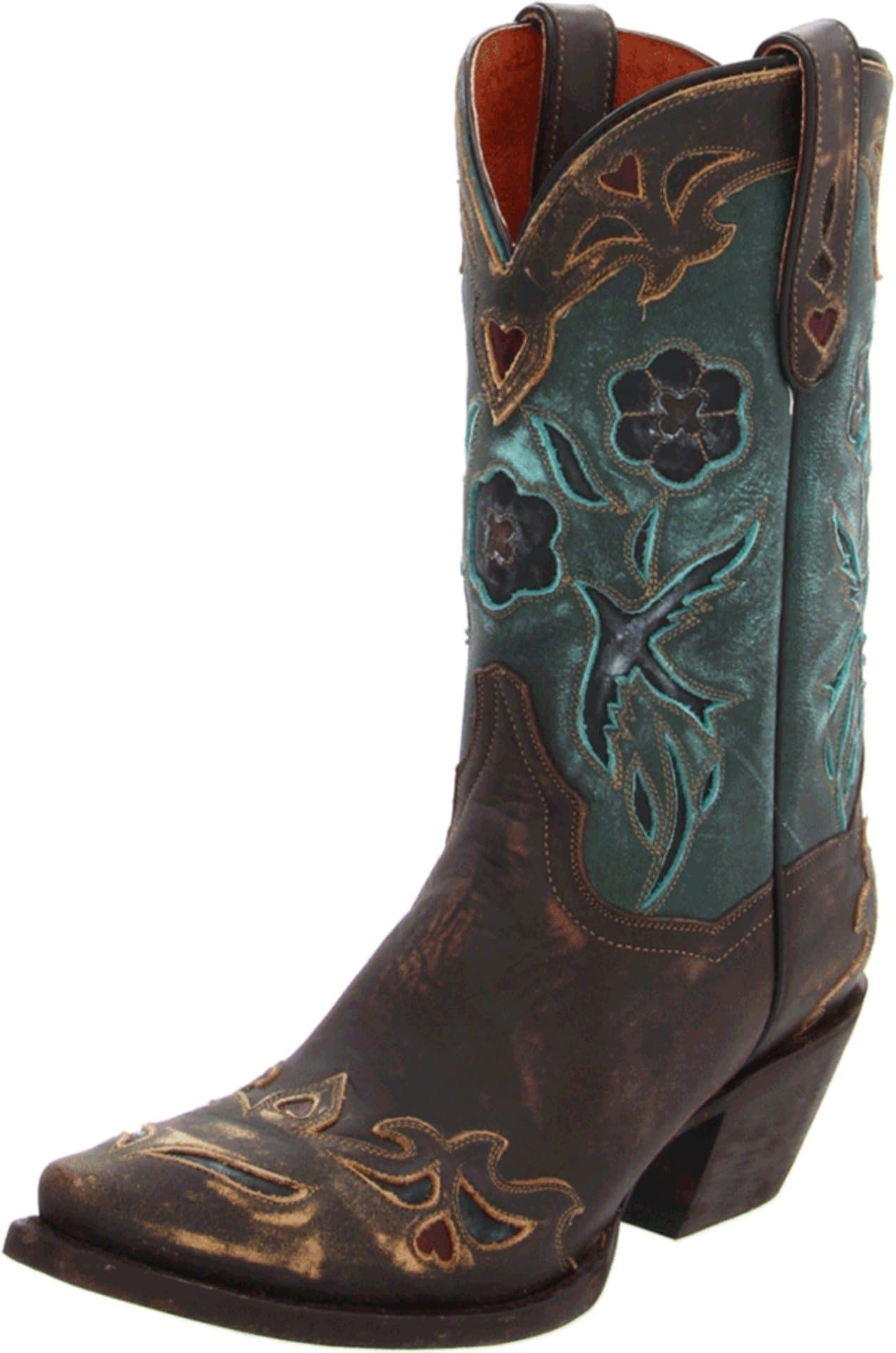 Dan Post Women's Vintage Blue Bird Western Boot