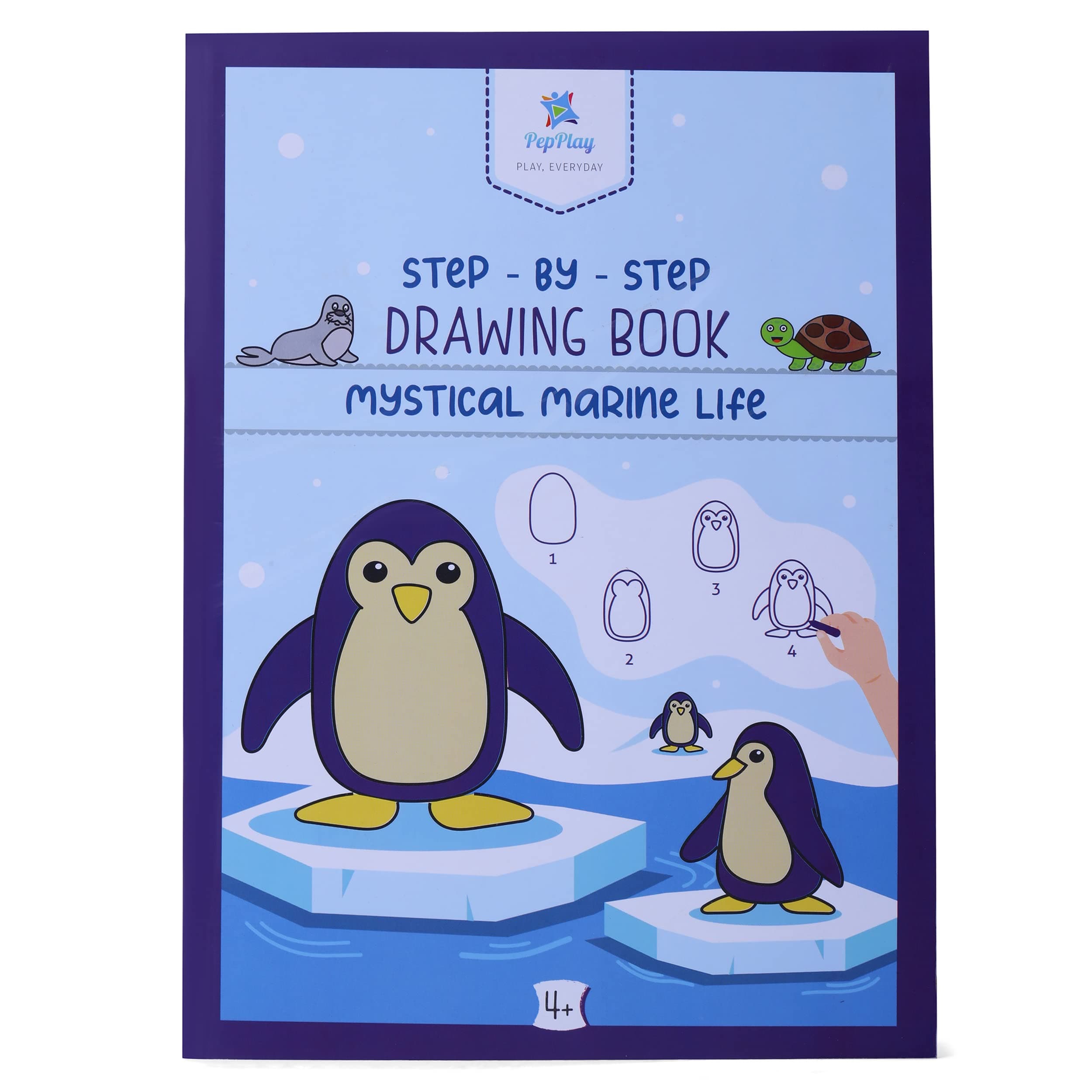 PepPlay Step by Step Drawing Book Mystical Marine Life - Essential Skills, Building Activities, Coloring, Educational Sketch Books Gift for Kids, Students, Artists (4 to 10 Years) [Paperback] PepPlay
