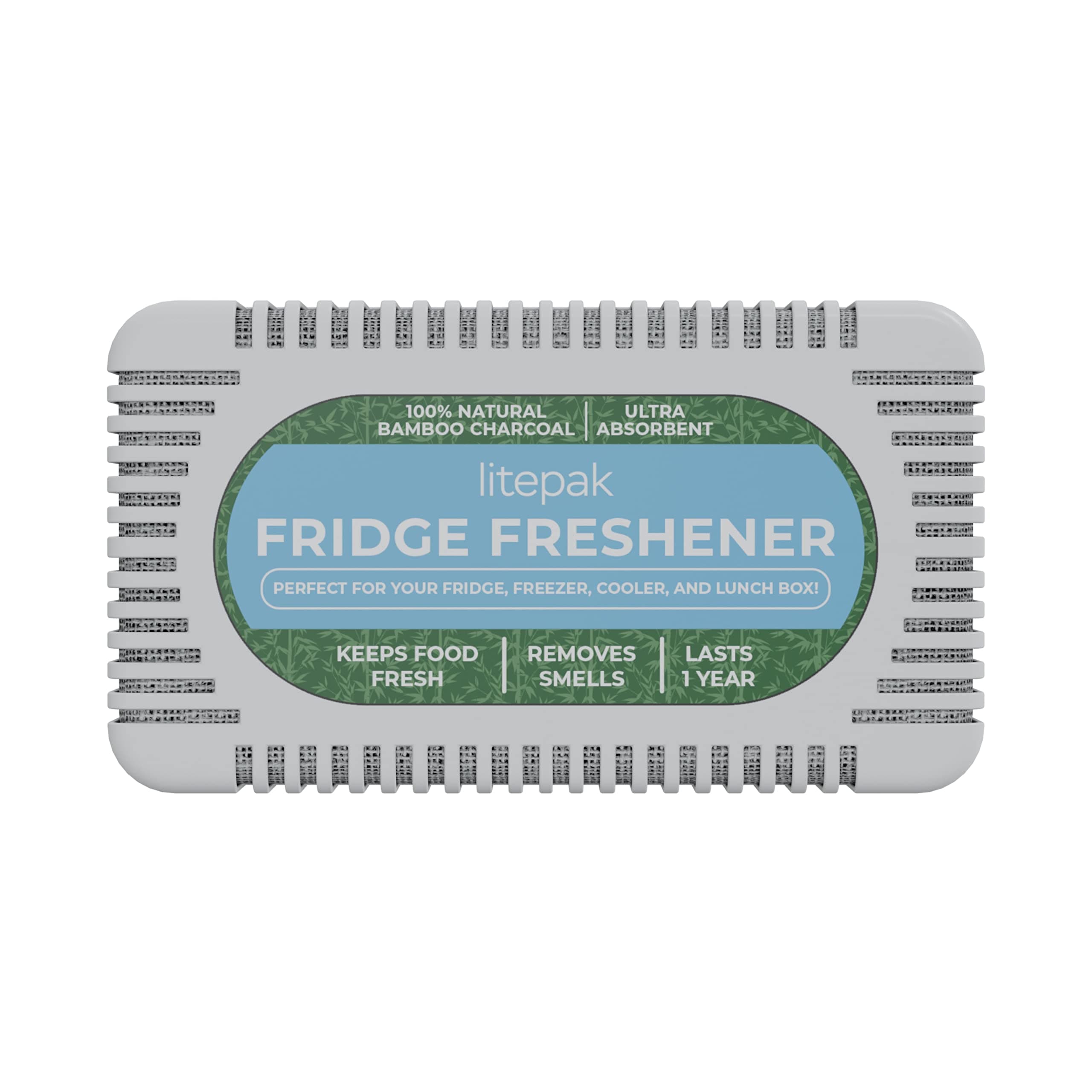 Fridge Deodorizer & Odor Eliminator - More Powerful Than Baking Soda - Bamboo Activated Charcoal Bags Odor Absorber For Refrigerator or Freezer (1 Pack)