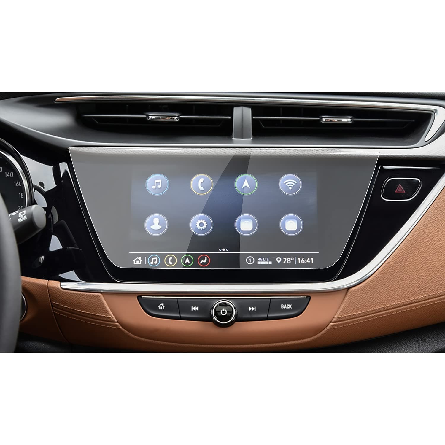 R RUIYA Car Navigation Screen Protector for 2020 2021 Buick Encore GX HD Clear Tempered Glass Car in-Dash Screen Protective Film