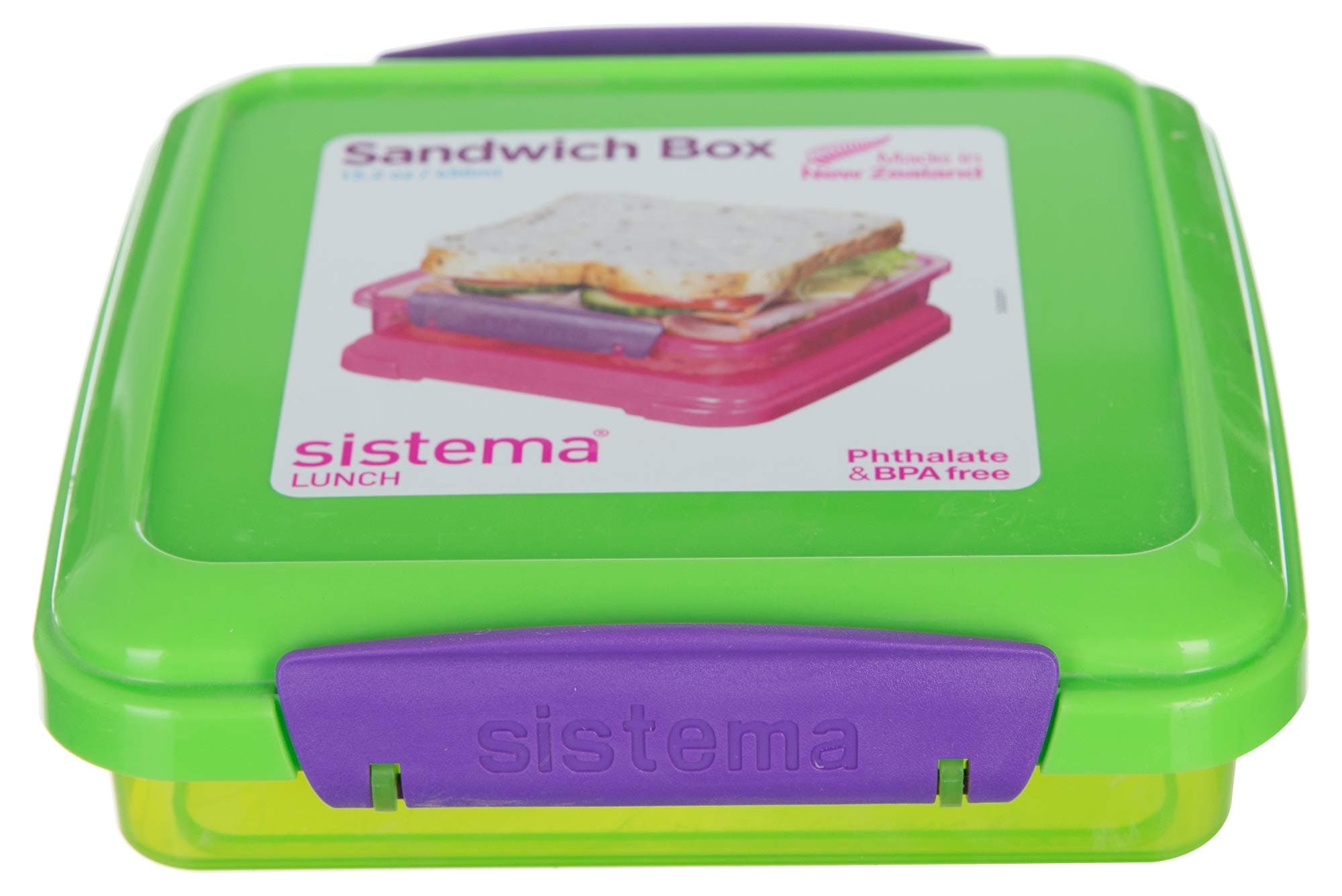 Sistema To Go Sandwich Box, 450mL - Assorted Colours
