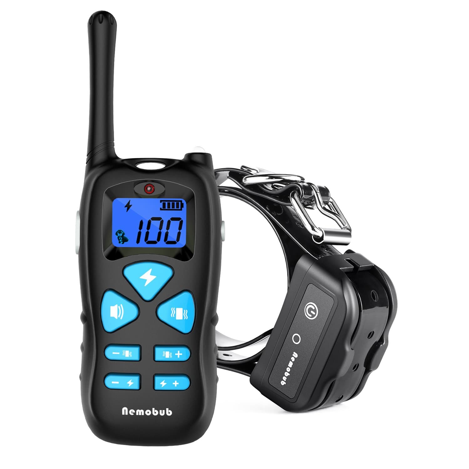 Dog Shock Collar 1000ft Remote Training and 100% Waterproof Rechargeable Shock Collar with Beep Vibration and Electric Dog Collar for All Size Dogs