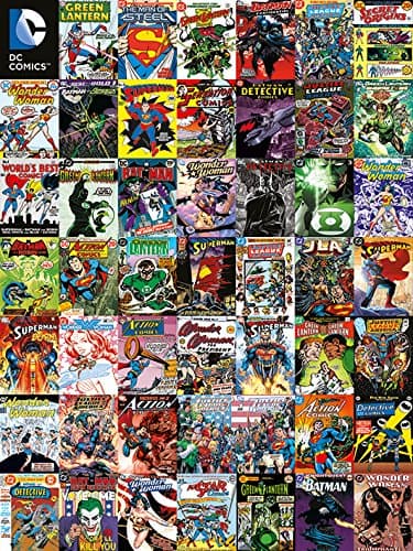 DC Comics "Covers Montage" Canvas Print, 60 x 80 cm
