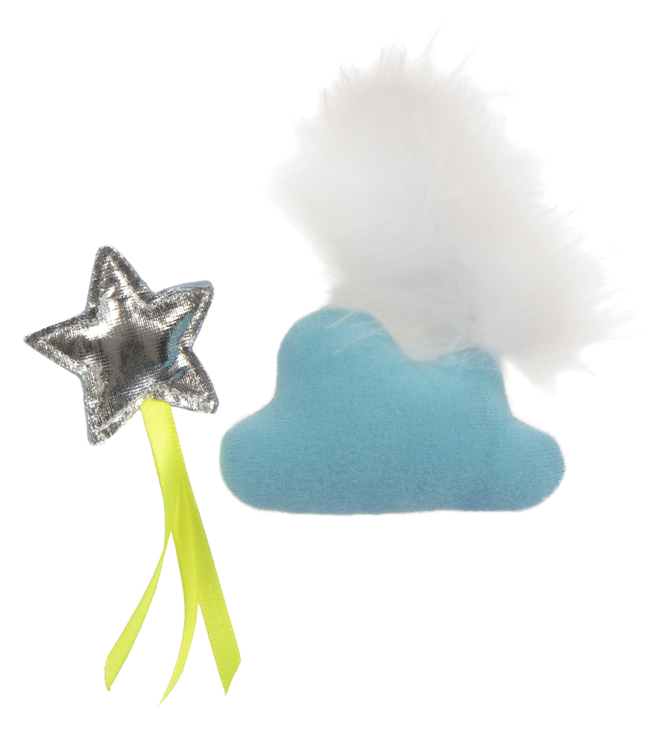 Smartykat Le Time (Set Of 2) Cloud & Star Electronic Light Toy & Plush Cat Toys