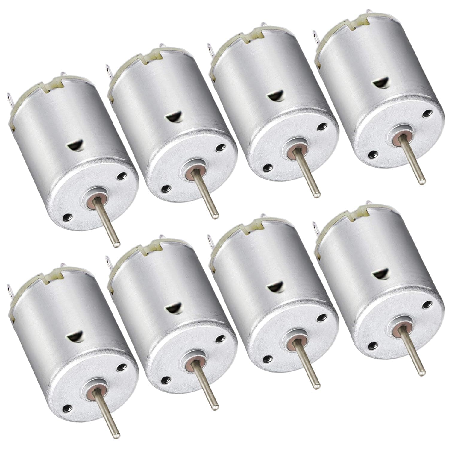 TERRIFI DC Motor, 12 Pcs 3V-12V 280 Micro DC Motor, Round Shaft Electric Motor, Mini Electric Hobby Motor, for DIY Toys Science Projects Airplane RC Boat Model
