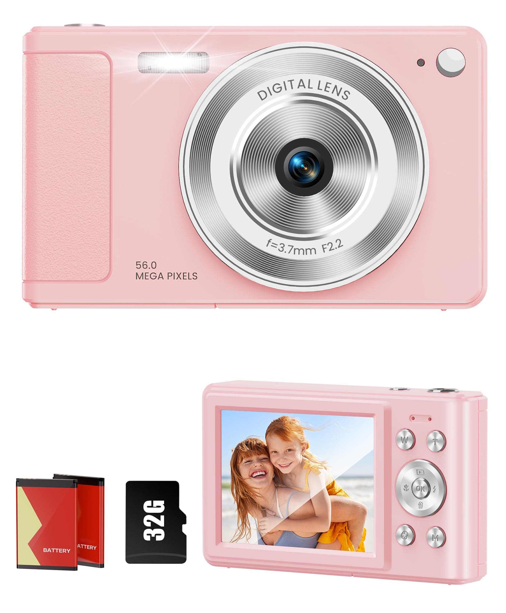 Digital Camera Pink 1080P