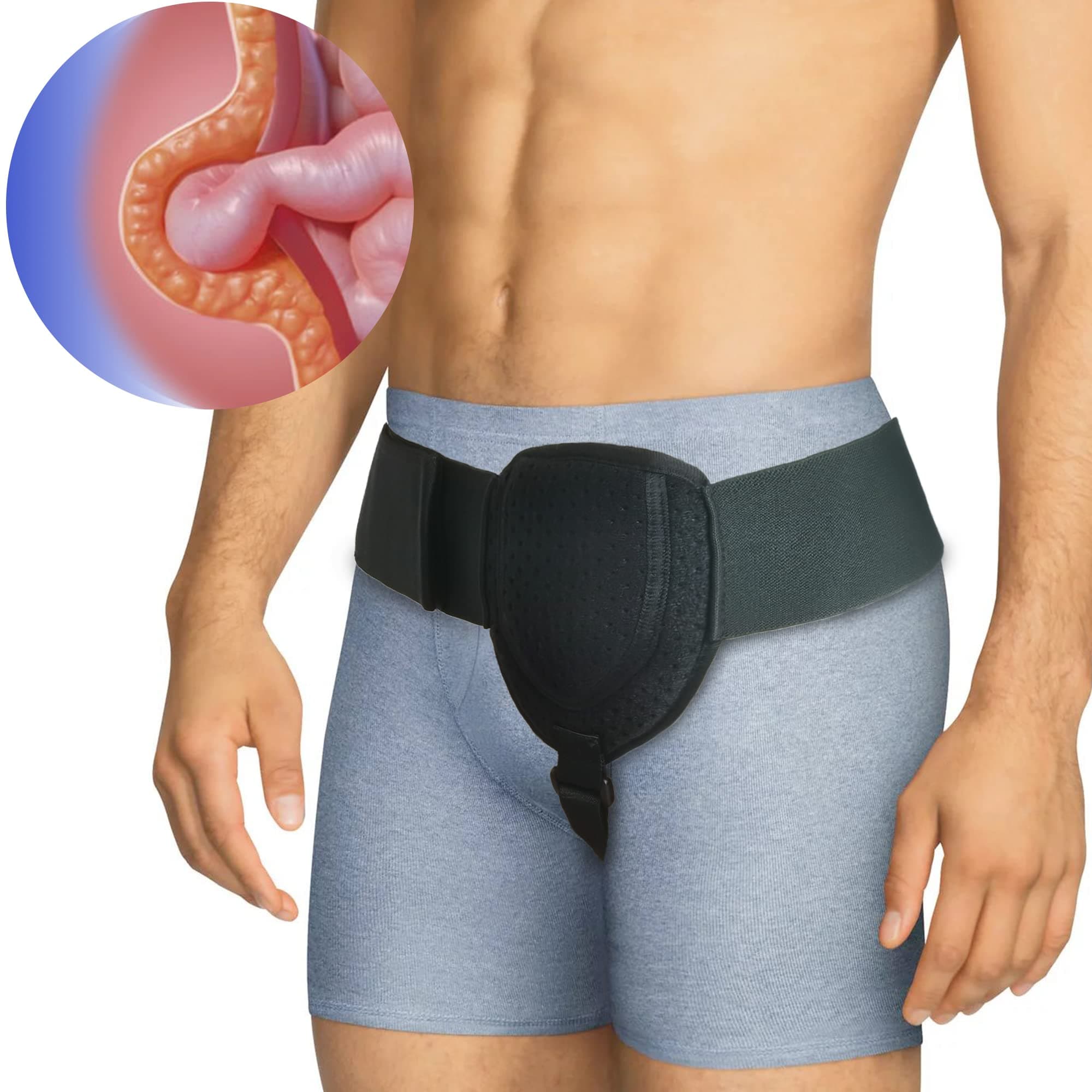 EXCYINSI Inguinal Hernia Belts for Men - Inguinal Hernia Support for Men to Keep Inguinal/Groin Hernias in Place from Protruding, Hernia Truss for Support Prior/Post Surgery, Adjustable & Removable