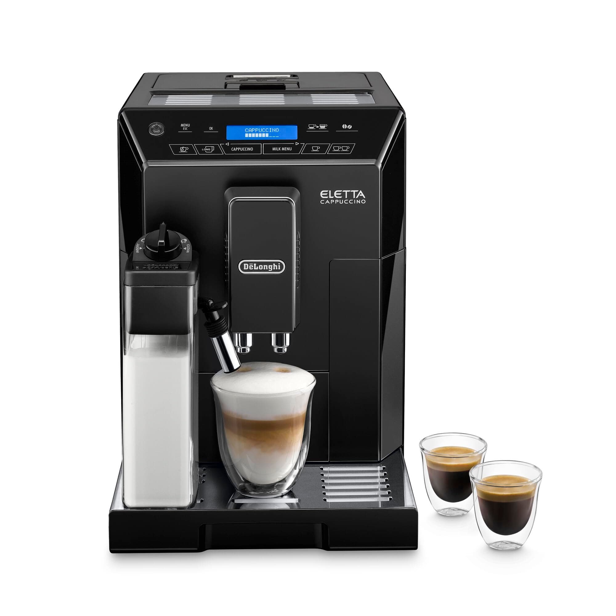 De'Longhi Eletta, Fully Automatic Bean to Cup Coffee Machine, Cappuccino and Espresso Maker, ECAM 44.660.B, 2 liters, Black