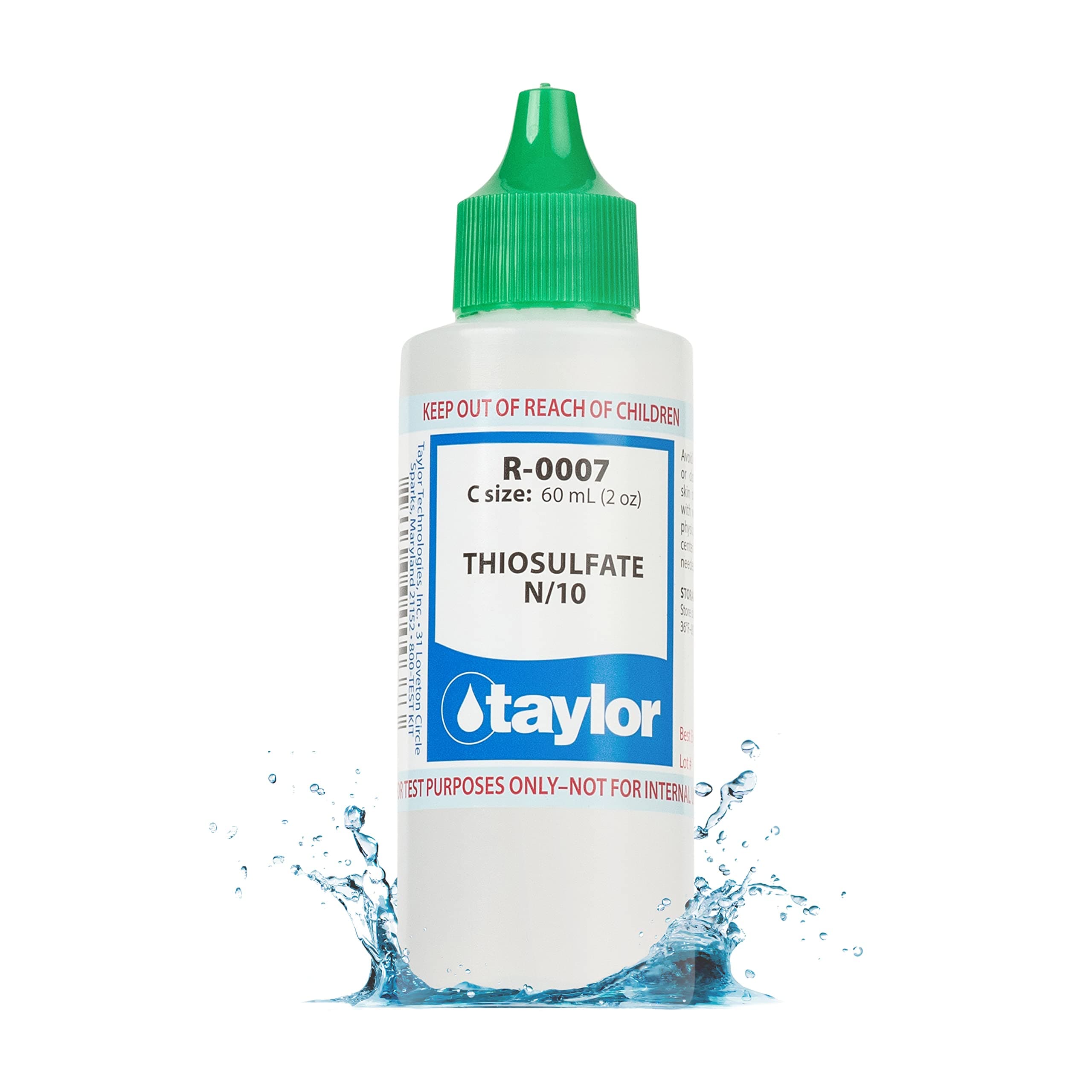 Taylor Technologies R-0007-C Thiosulfate No.7 N/10 2 OZ