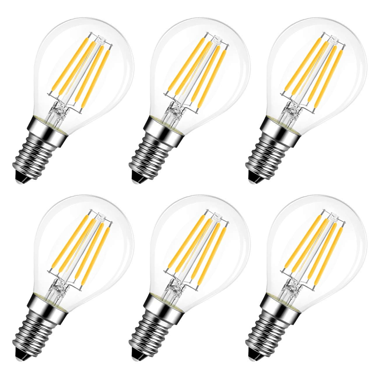 E14 drops LED bulbs, 4 W replaces 40 W.