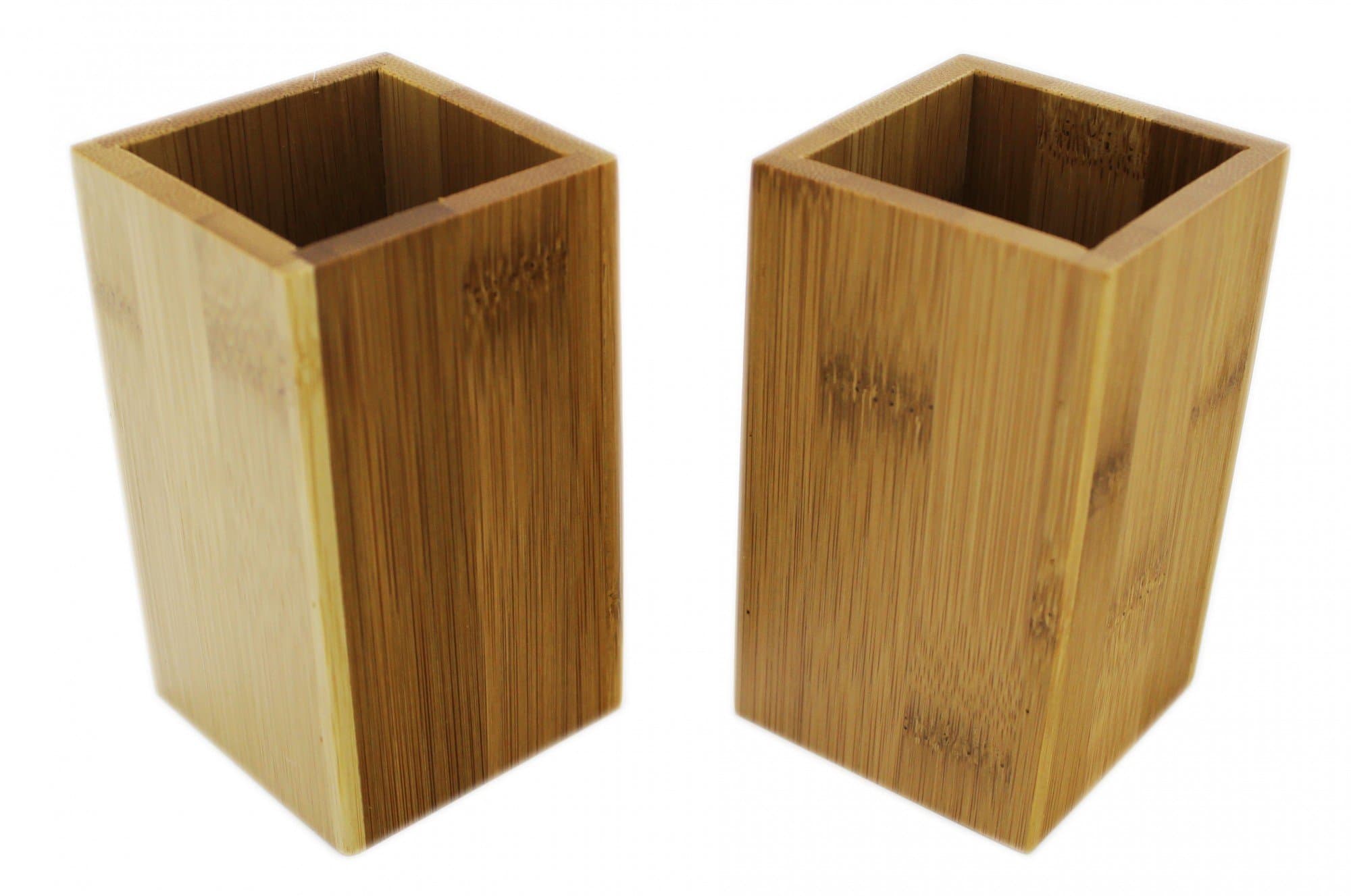 Tumbler Set Rectangular Bamboo Brown – Beautiful Design, Set of 2