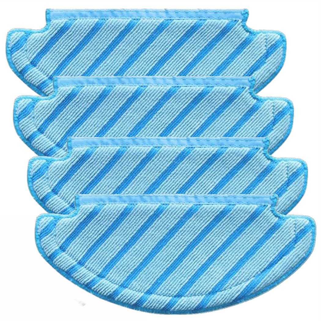 4 PCS Reusable Mop Cloth Cleaning Pads, for Ecovacs DEEBOT OZMO T8 AIVI T8 Series N8 Series Robot Vacuum Cleaner Parts Machine Washable