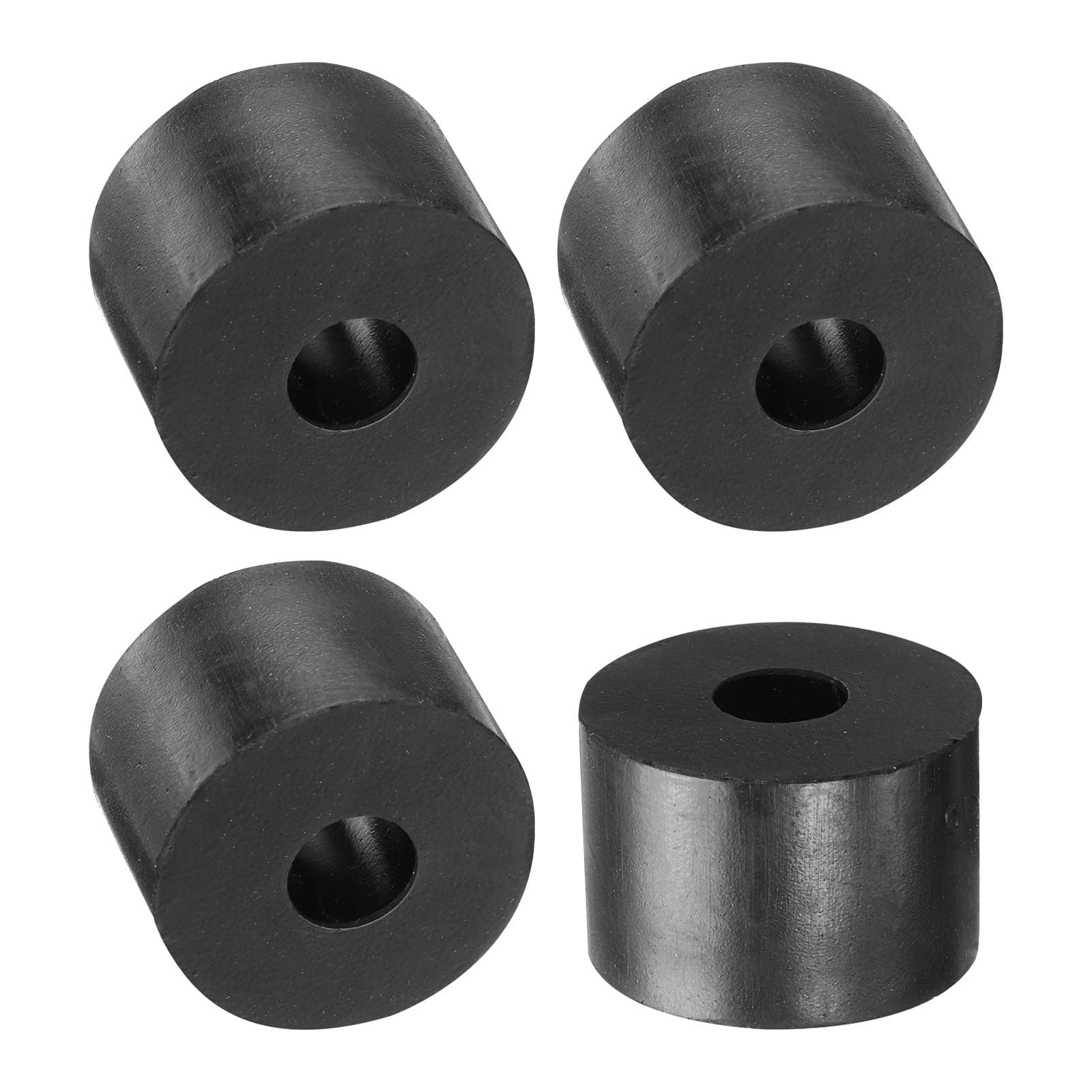 4Pcs Rubber Spacers 30 mm OD 10 mm ID 20 mm Height – Round Anti-Vibration Rubber Bushings, Thick Isolation Washers and Damping Pads for Furniture and Industrial Equipment