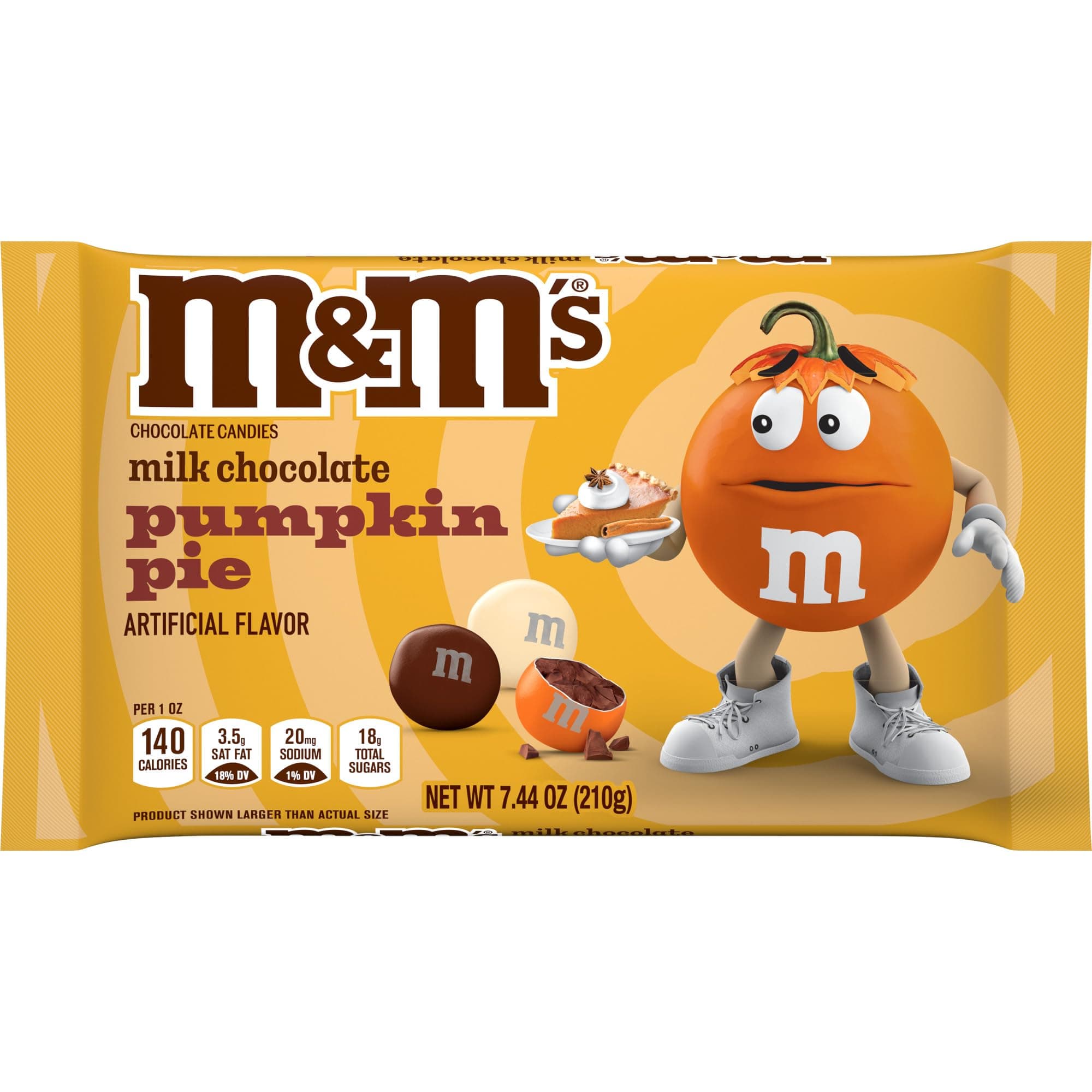 Milk Chocolate Pumpkin Pie Candy, 7.44 oz Bag