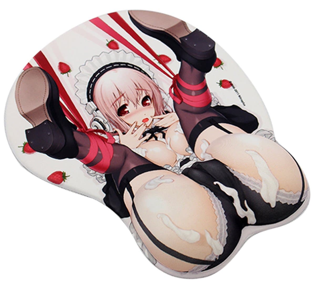 3D Servant Girl Silicone Wrist Rest Mouse Pad