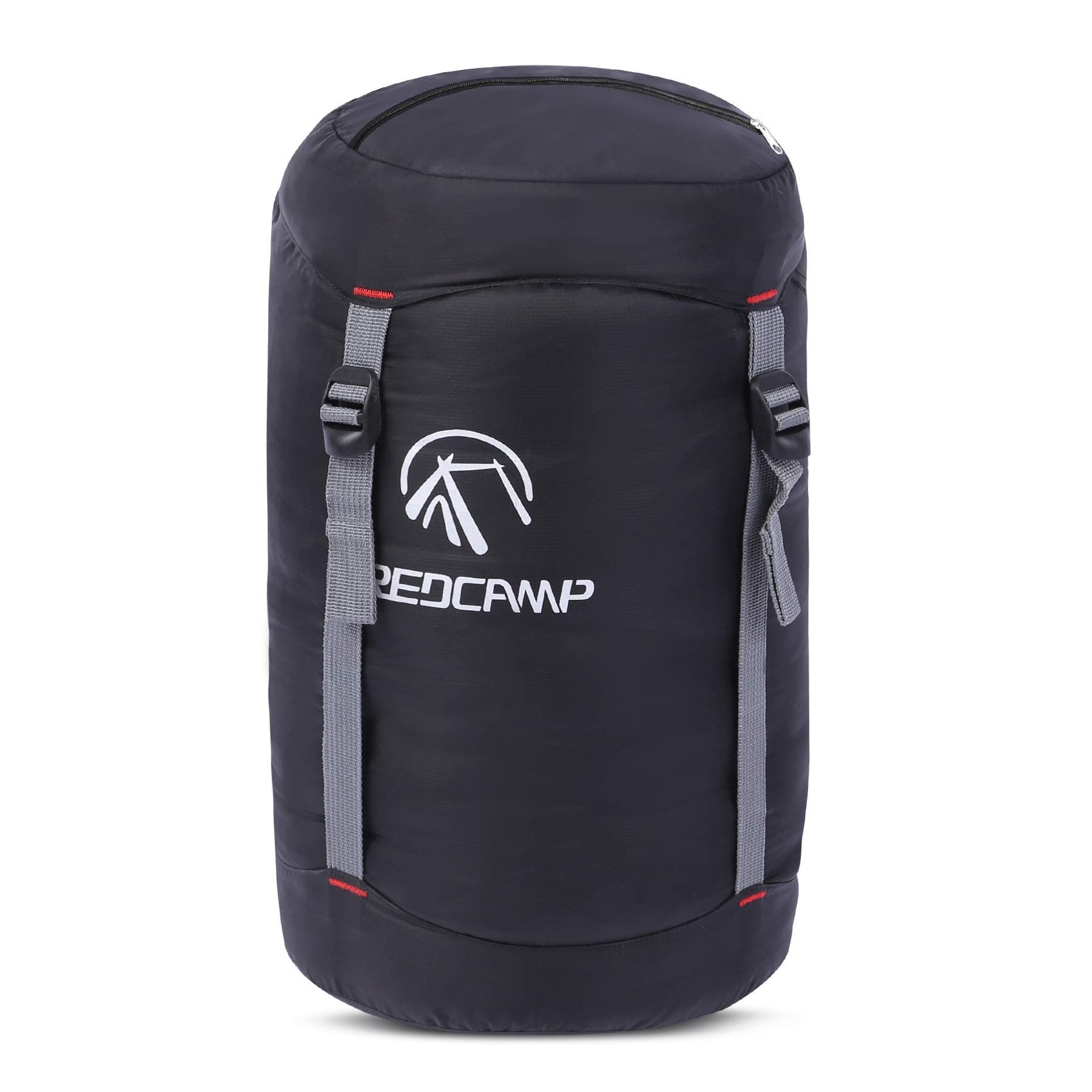 REDCAMP Nylon Compression Stuff Sack, 10L/17L/27L/40L Lightweight Sleeping Bag Compression Sack Great for Backpacking, Hiking and Camping,Blue/Yellow/Army Green/Black