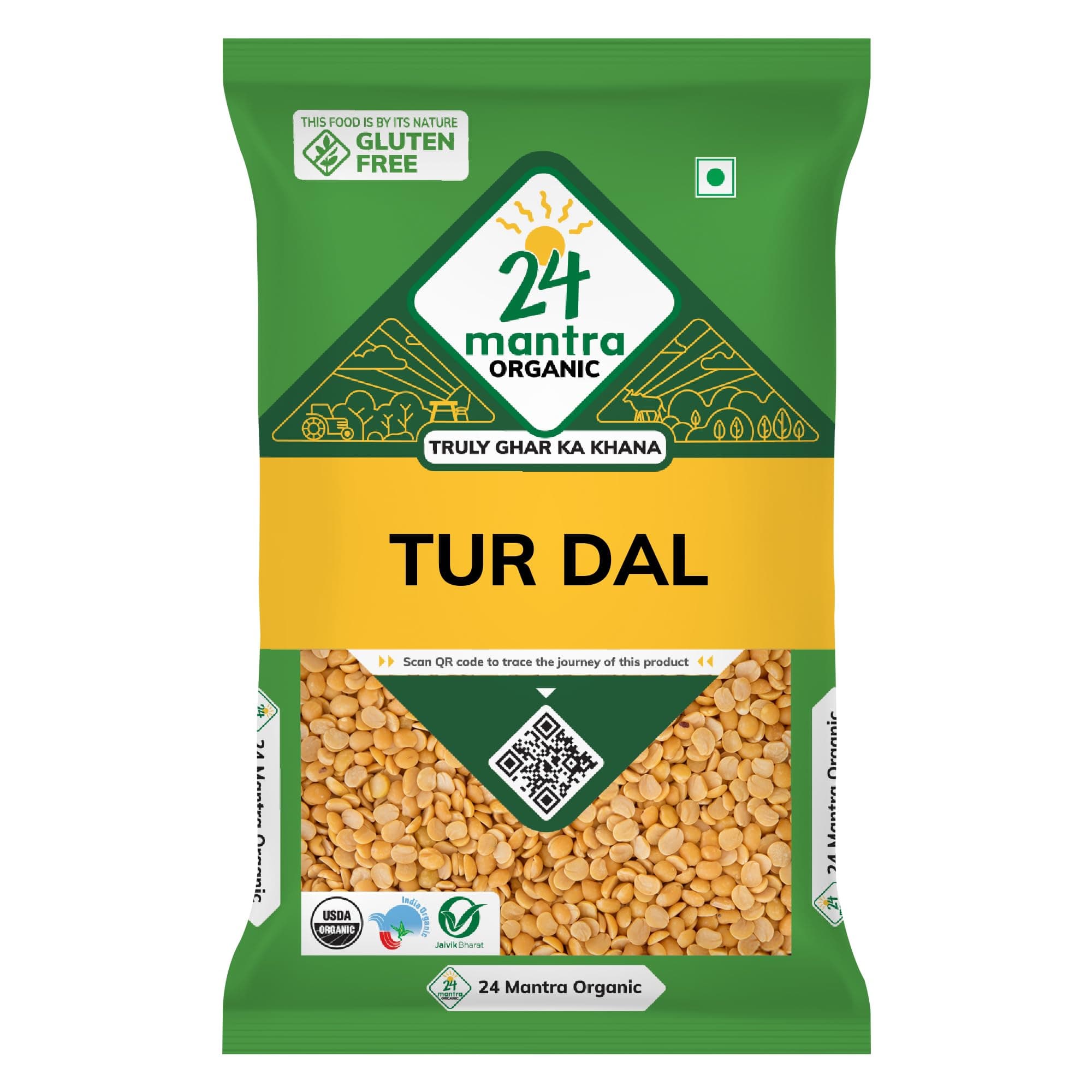 24 Mantra Organic Tur Dal 500g